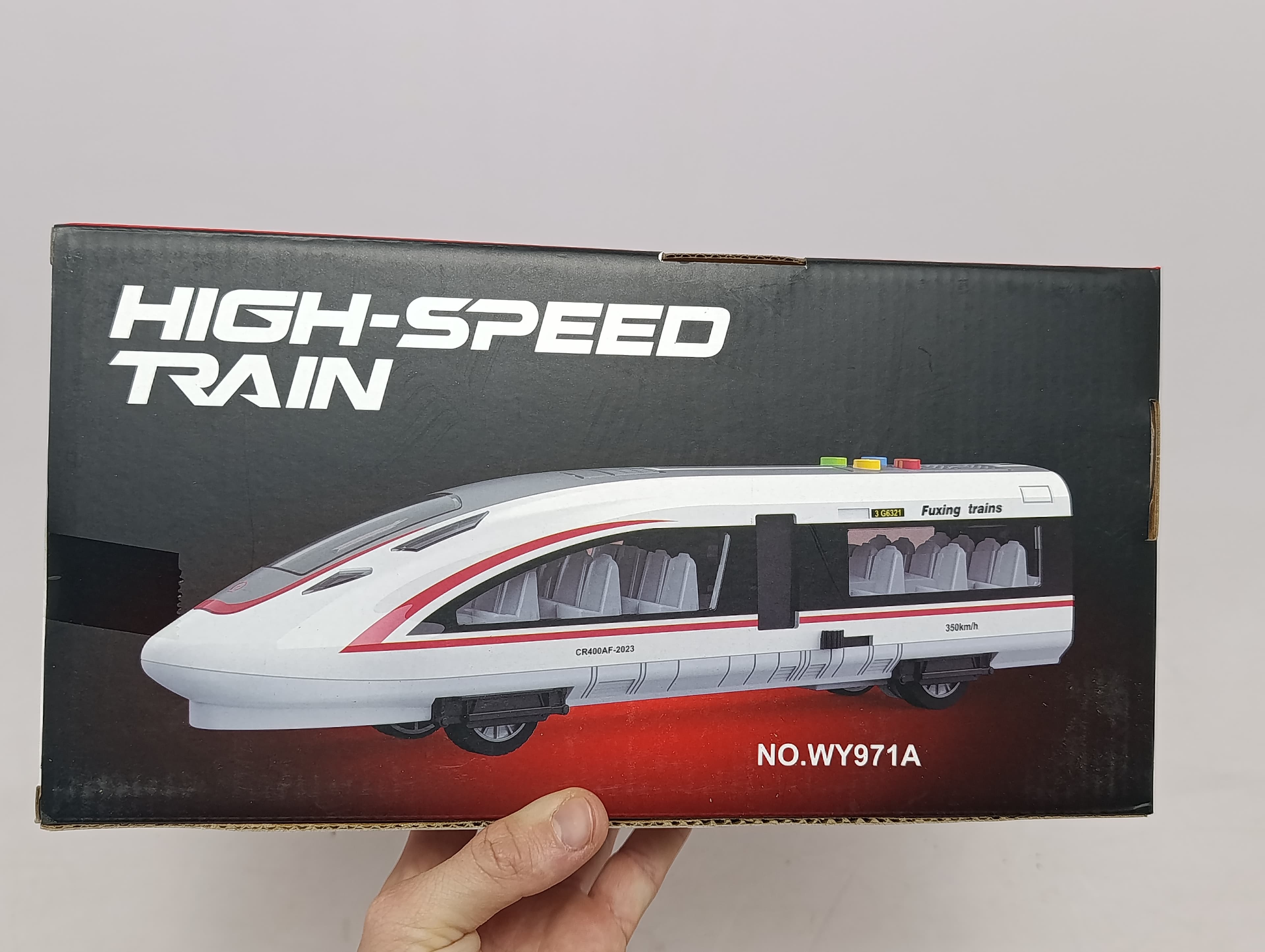 Высокоскоростной поезд Fuxing WENYI Light Striker со звуком и светом для детей — фото 3