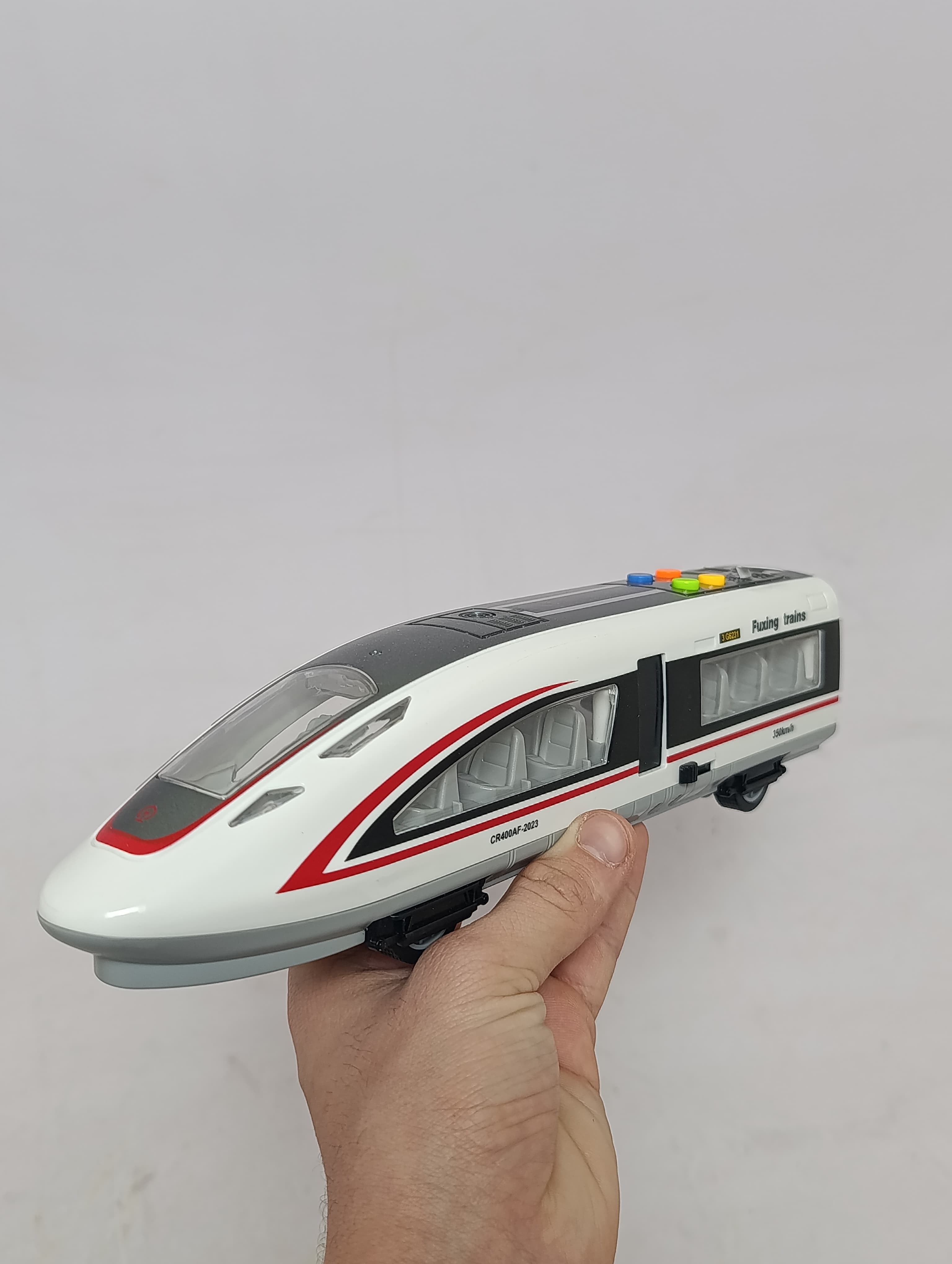 Высокоскоростной поезд Fuxing WENYI Light Striker со звуком и светом для детей — фото 4