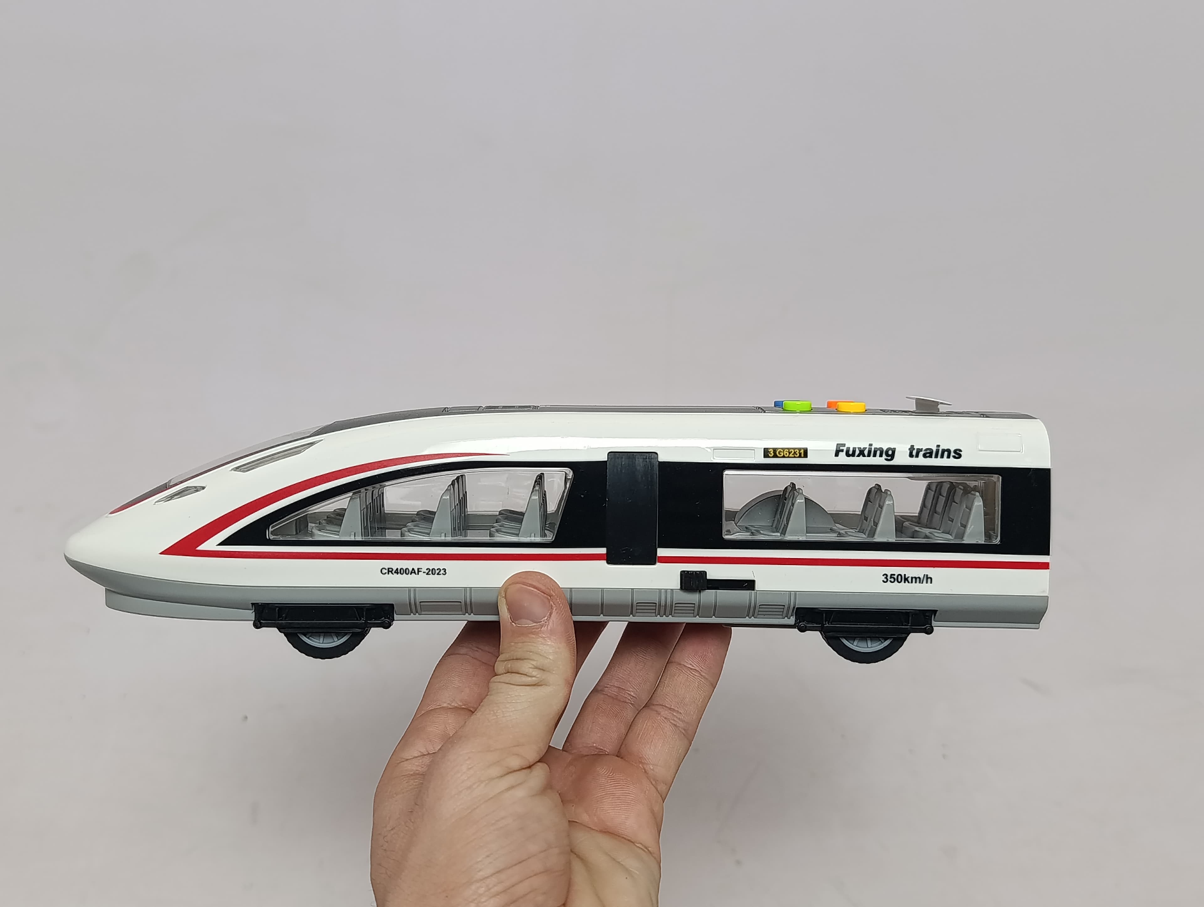 Высокоскоростной поезд Fuxing WENYI Light Striker со звуком и светом для детей — фото 5