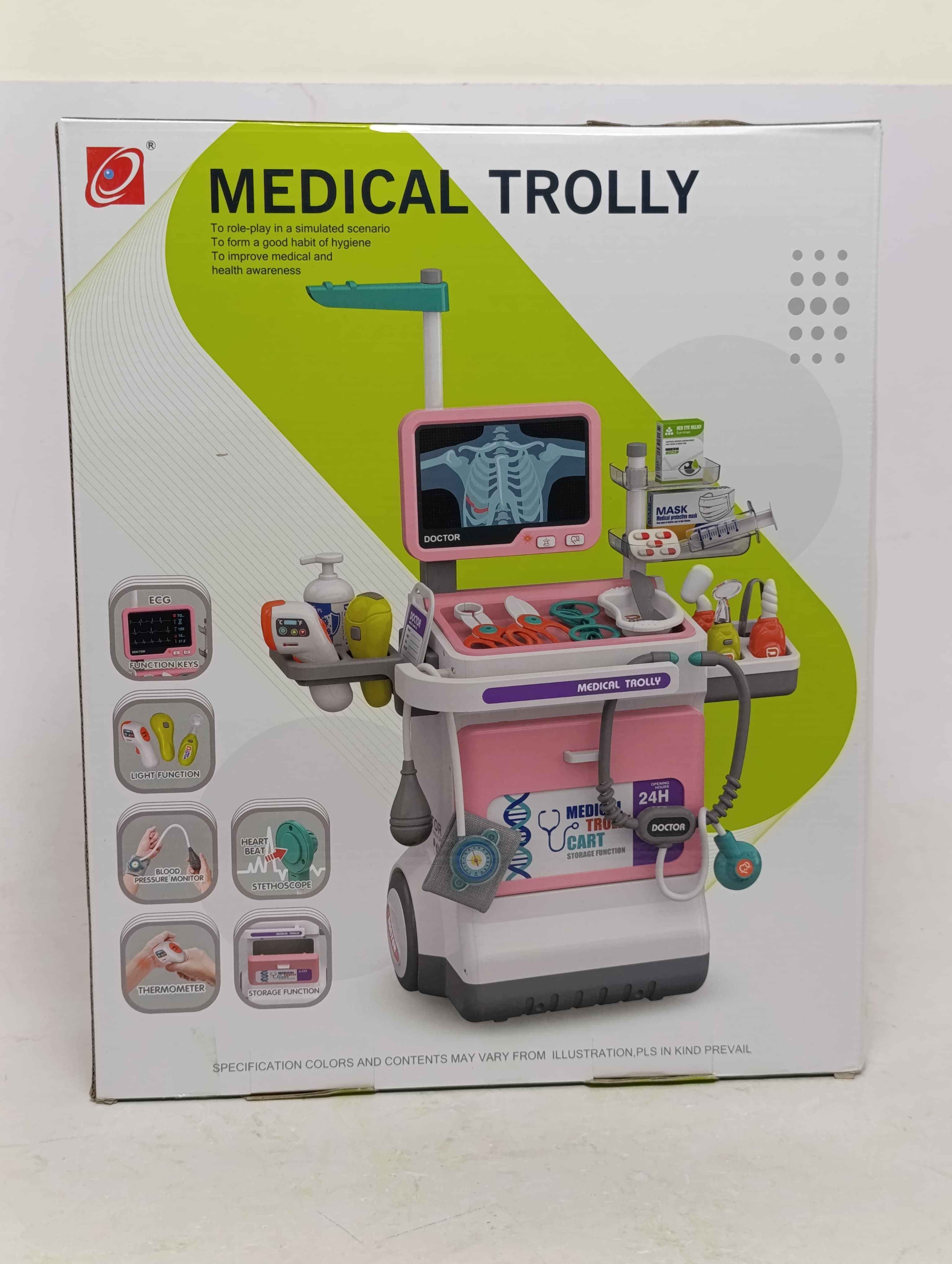Электронная тележка для доктора Medical Trolley с интерактивной панелью и инструментами — фото 2