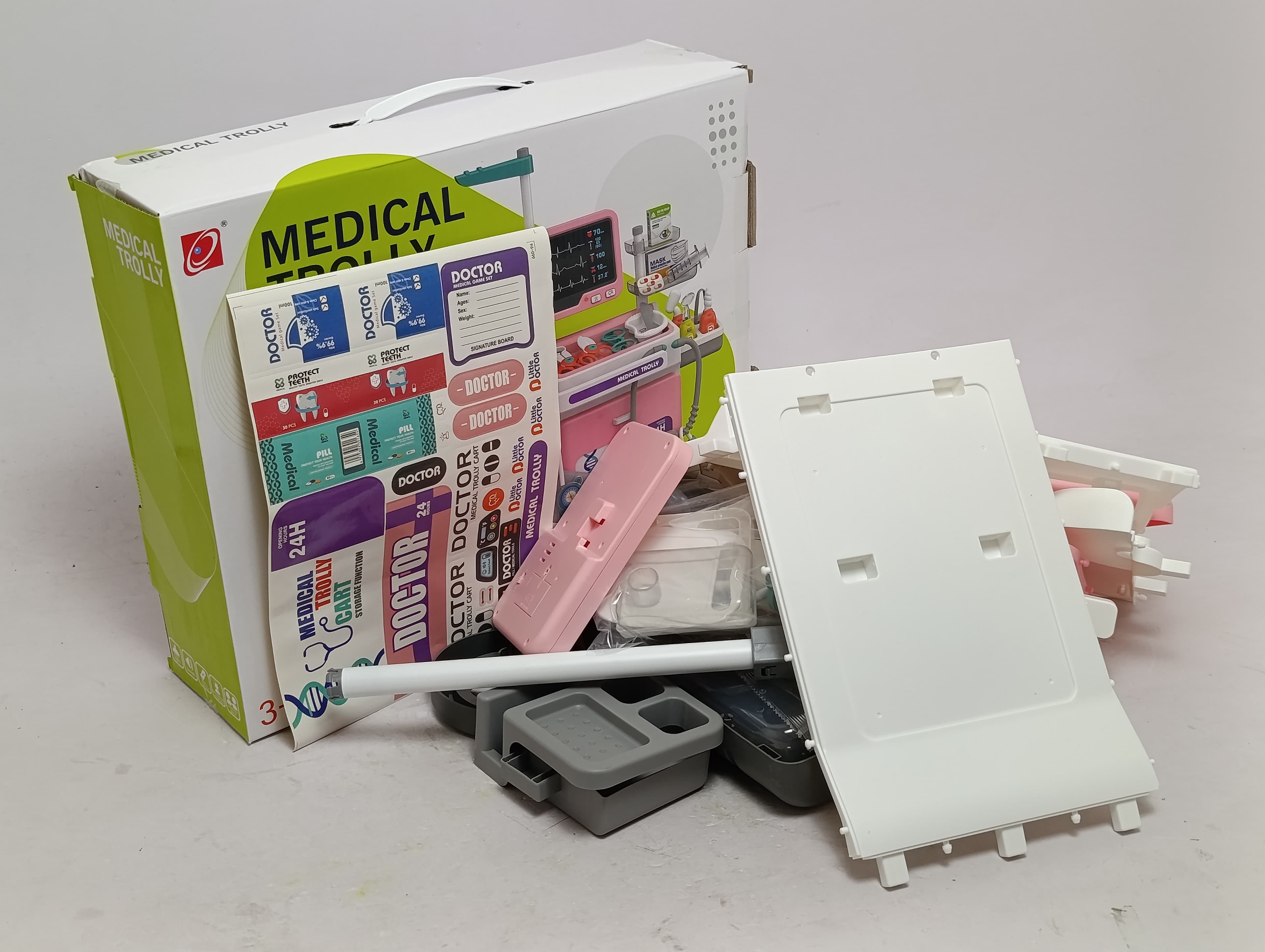 Электронная тележка для доктора Medical Trolley с интерактивной панелью и инструментами — фото 8