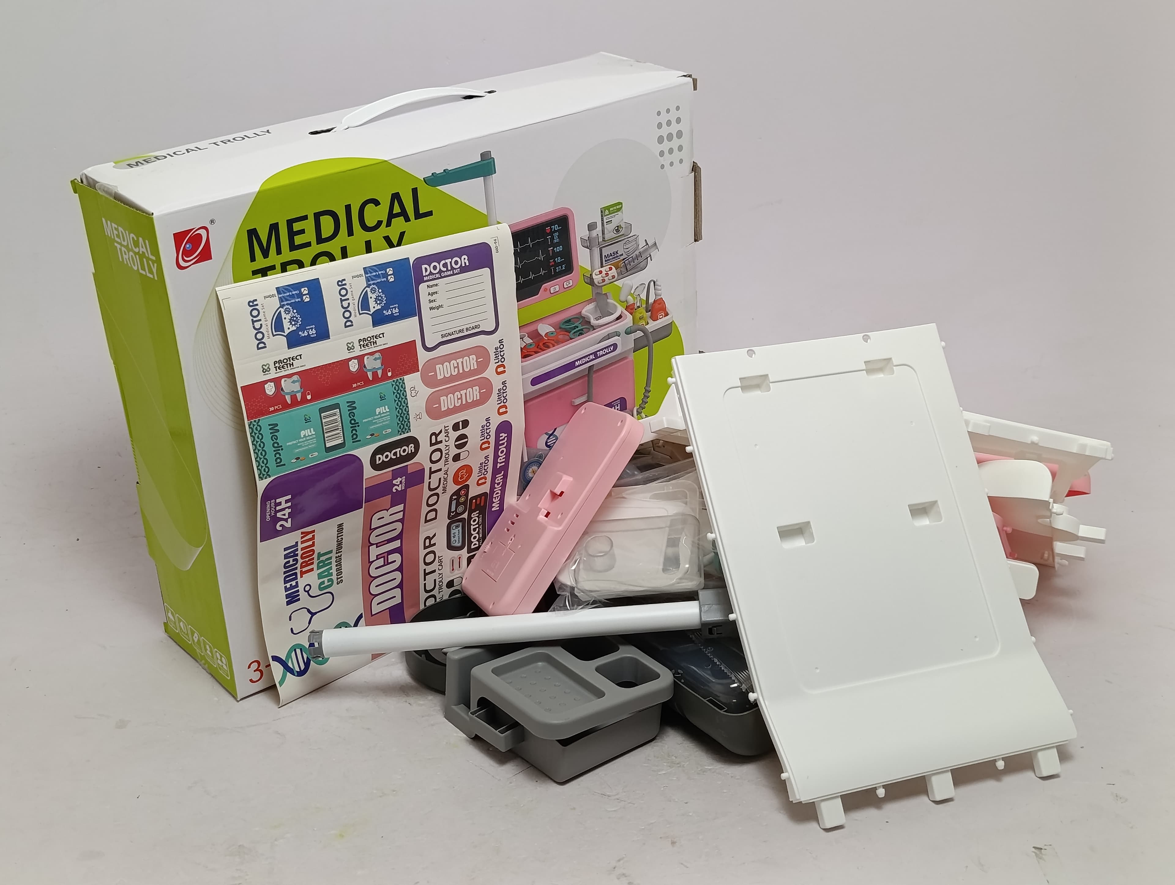Электронная тележка для доктора Medical Trolley с интерактивной панелью и инструментами — фото 9