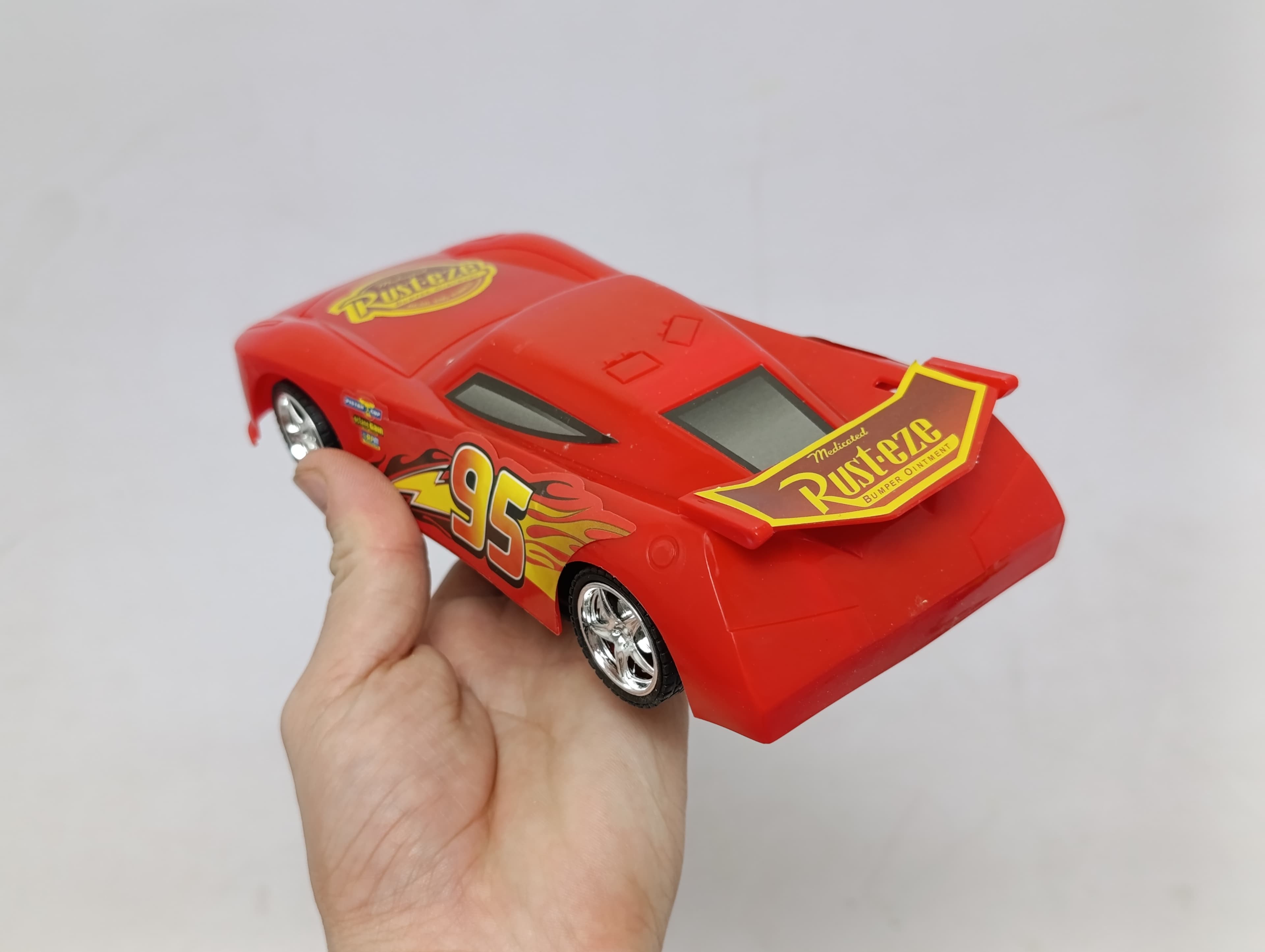 Радиоуправляемая машина Маквин Speed King Тачки, масштаб 1:20, красный гоночный автомобиль — фото 5