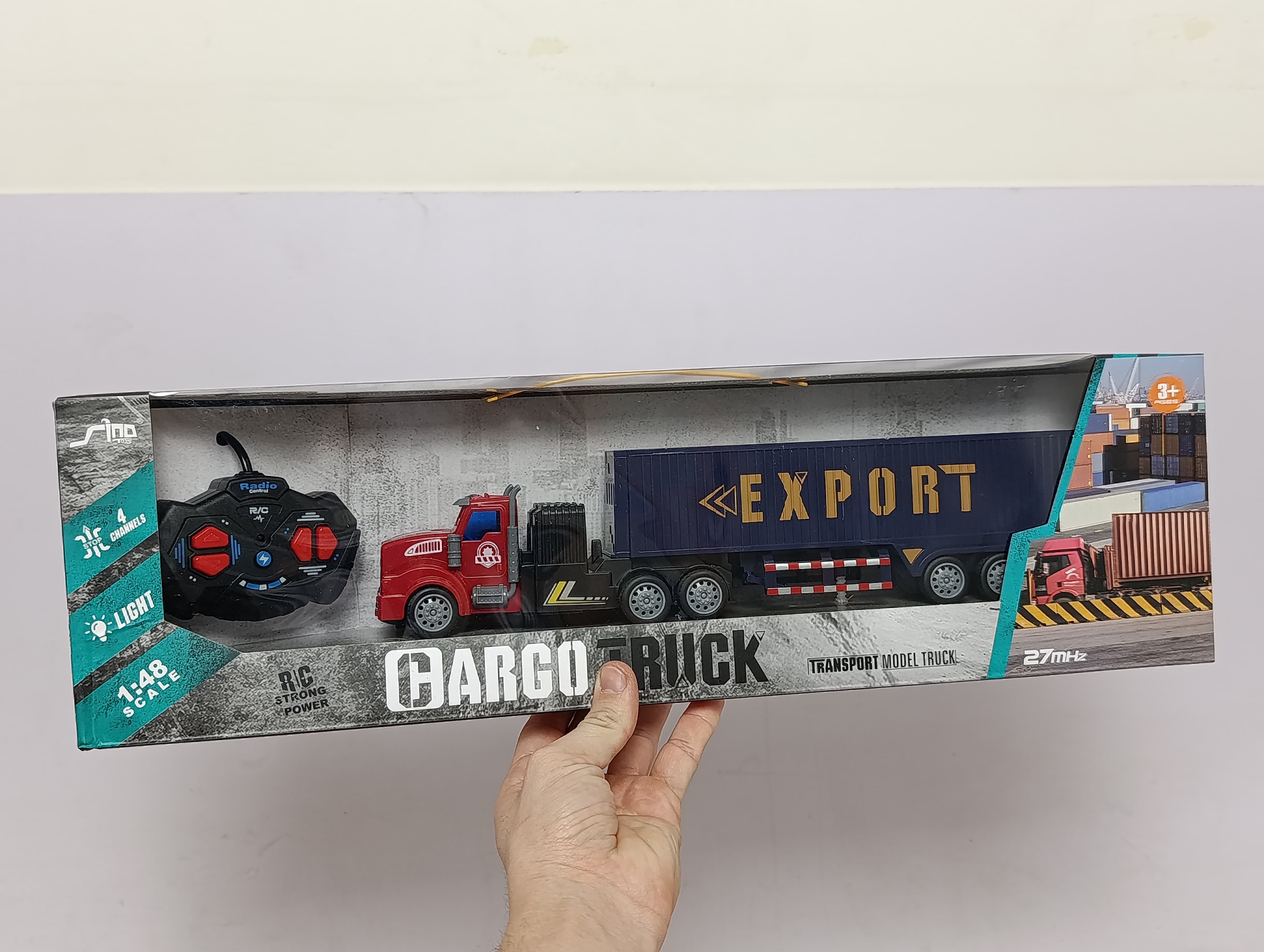 Радиоуправляемая фура Cargo Truck, Масштаб 1:48, Свет фар, Мальчикам — фото 2