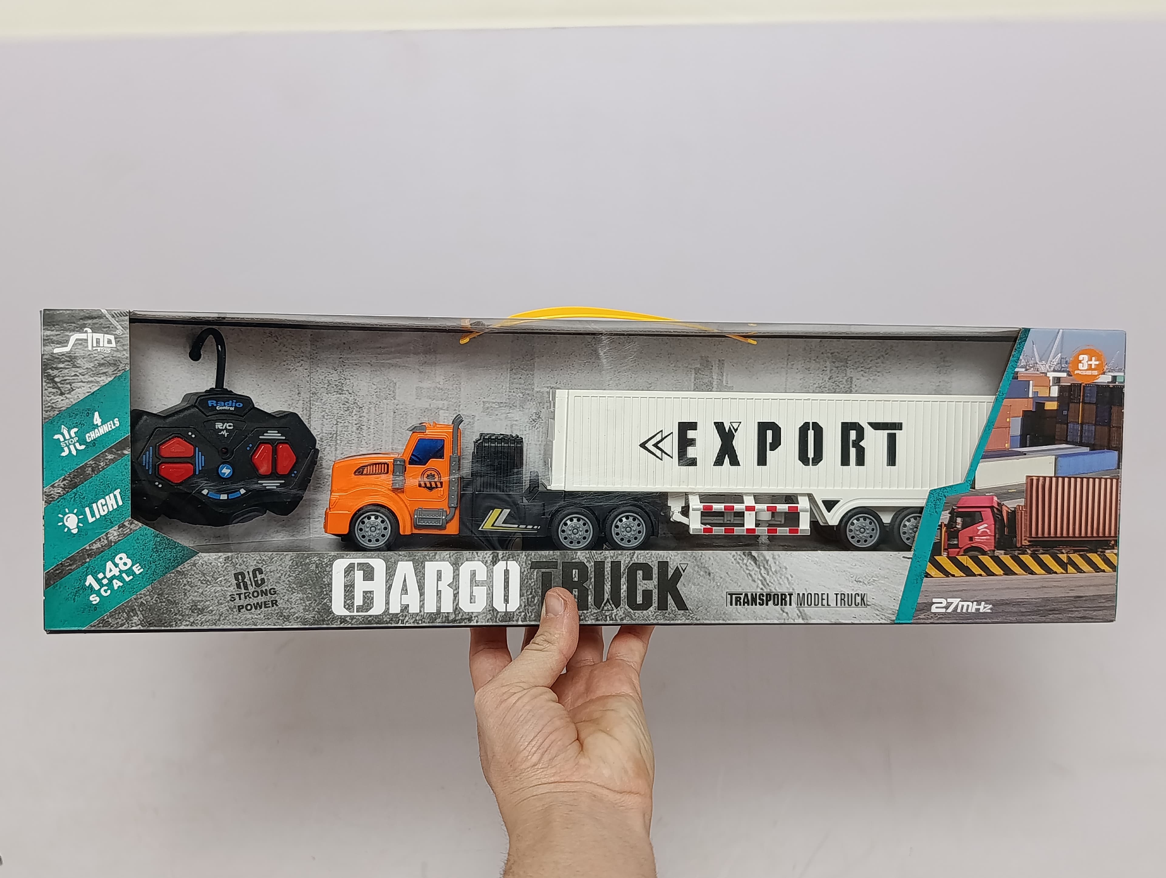 Радиоуправляемая фура Cargo Truck, Масштаб 1:48, Свет фар, Мальчикам — фото 10