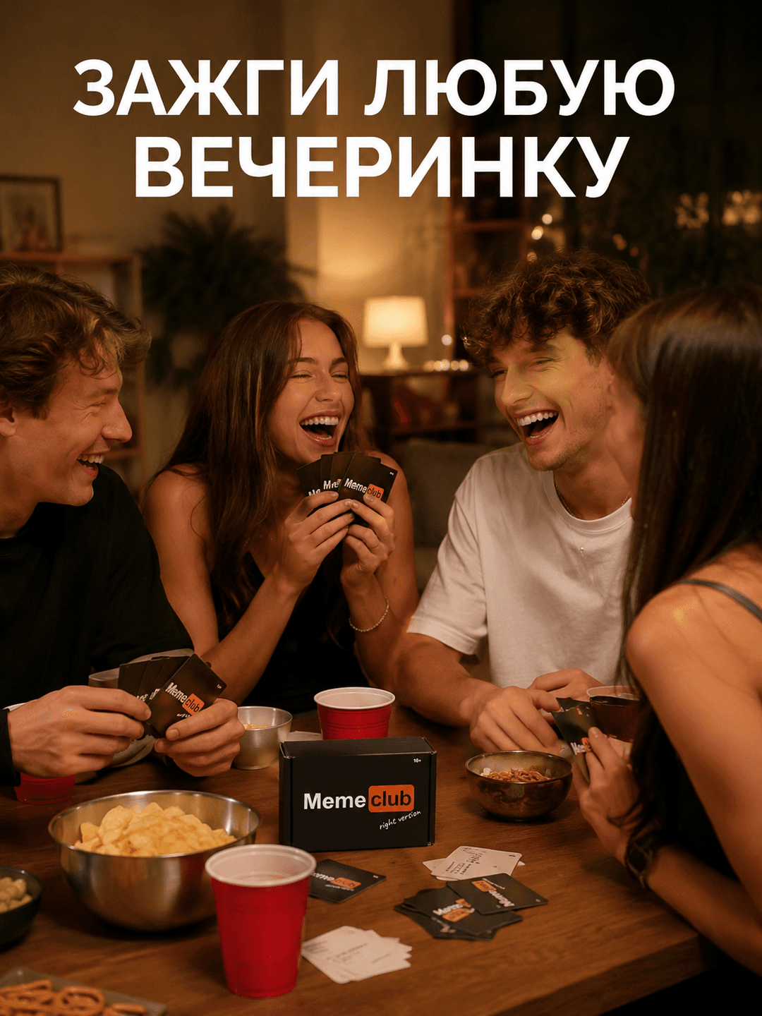 Настольная игра Meme club, Карточки с мемами для вечеринок, Для молодежи и взрослых 16+, Развитие юмора — фото 4