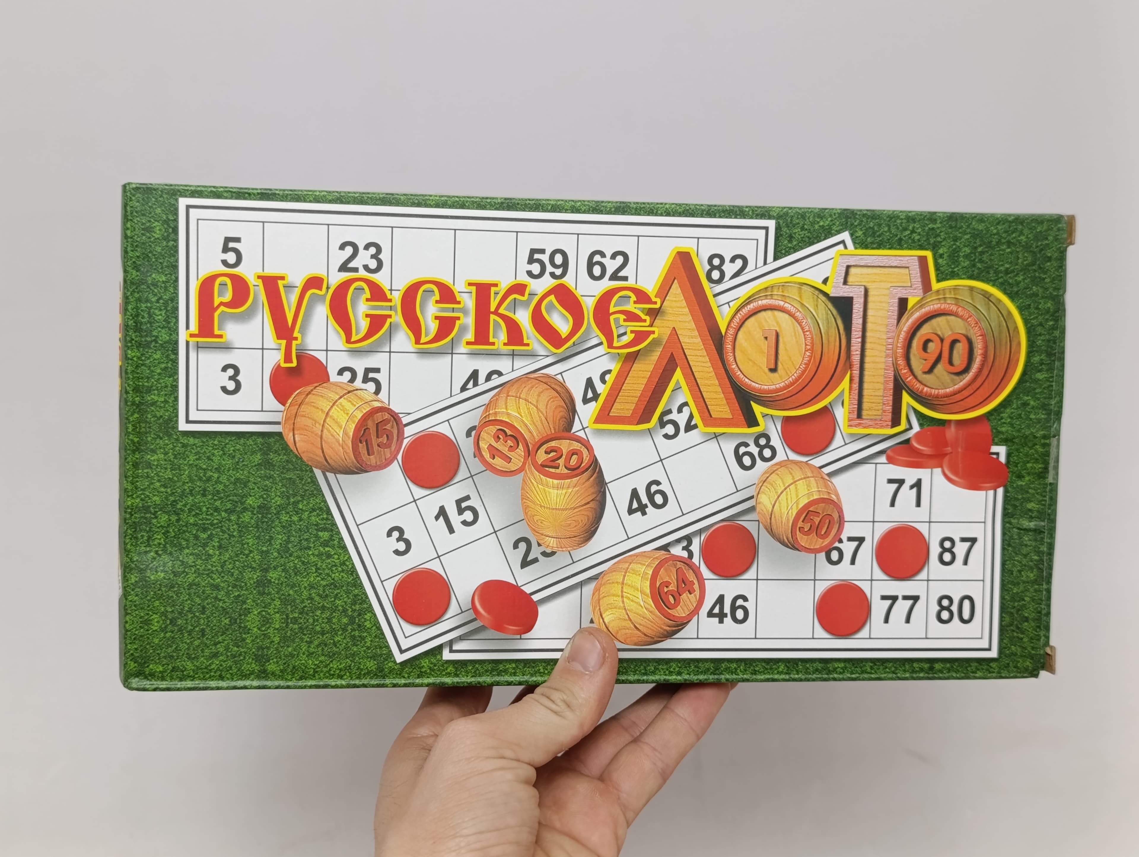 Настольная игра Русское лото с деревянными бочонками для всей семьи и компании — фото 6