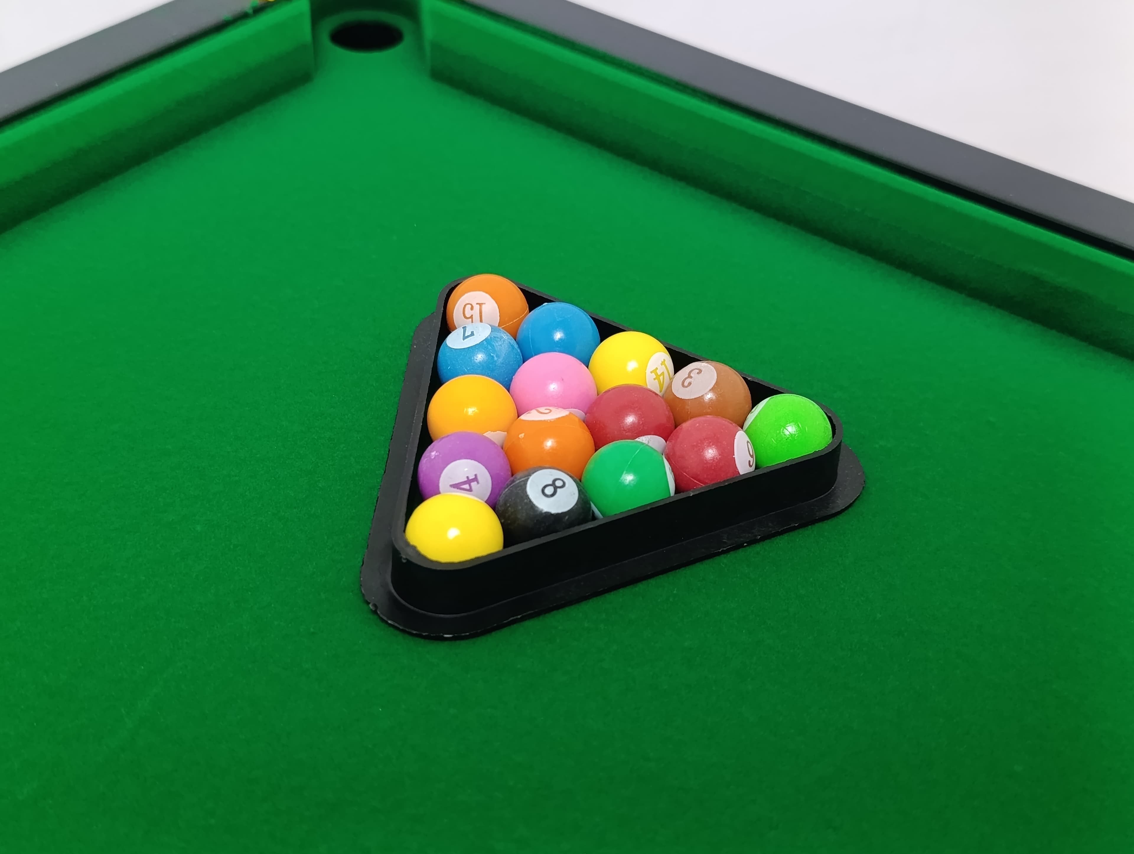 Набор для игры в бильярд с флоковым покрытием, детский настольный игровой набор — фото 6
