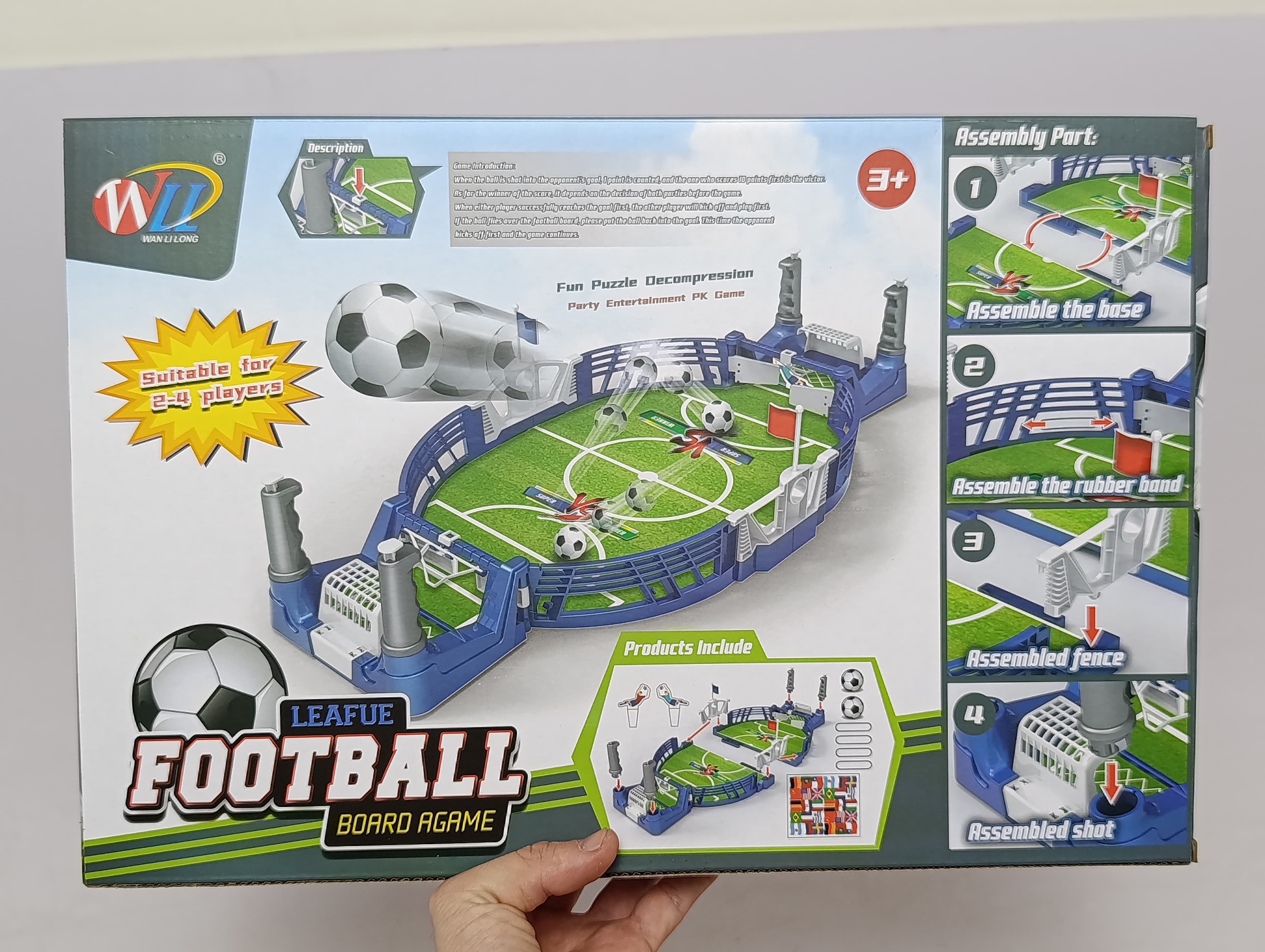 Настольный футбол League Football Board Game WAN LI LONG, игра для детей — фото 7