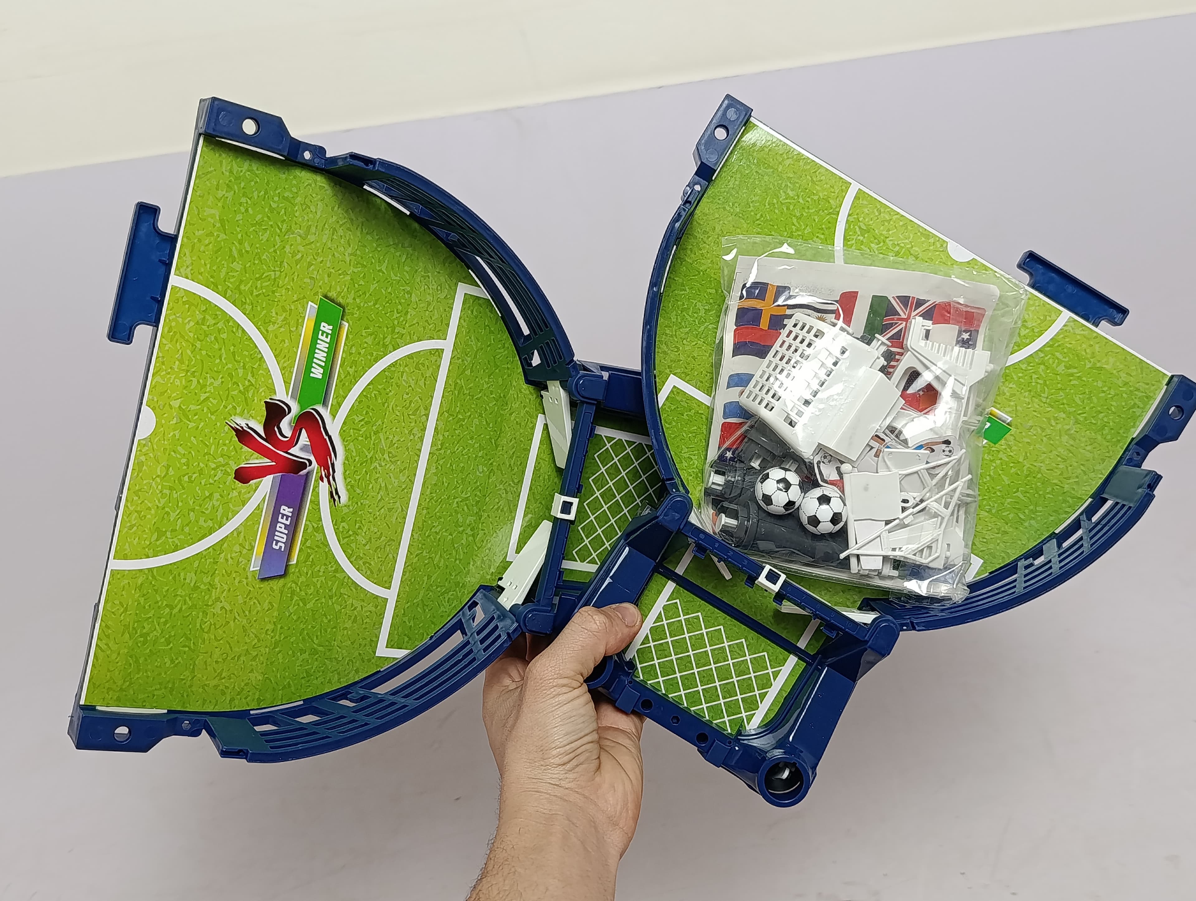 Настольный футбол League Football Board Game WAN LI LONG, игра для детей — фото 9