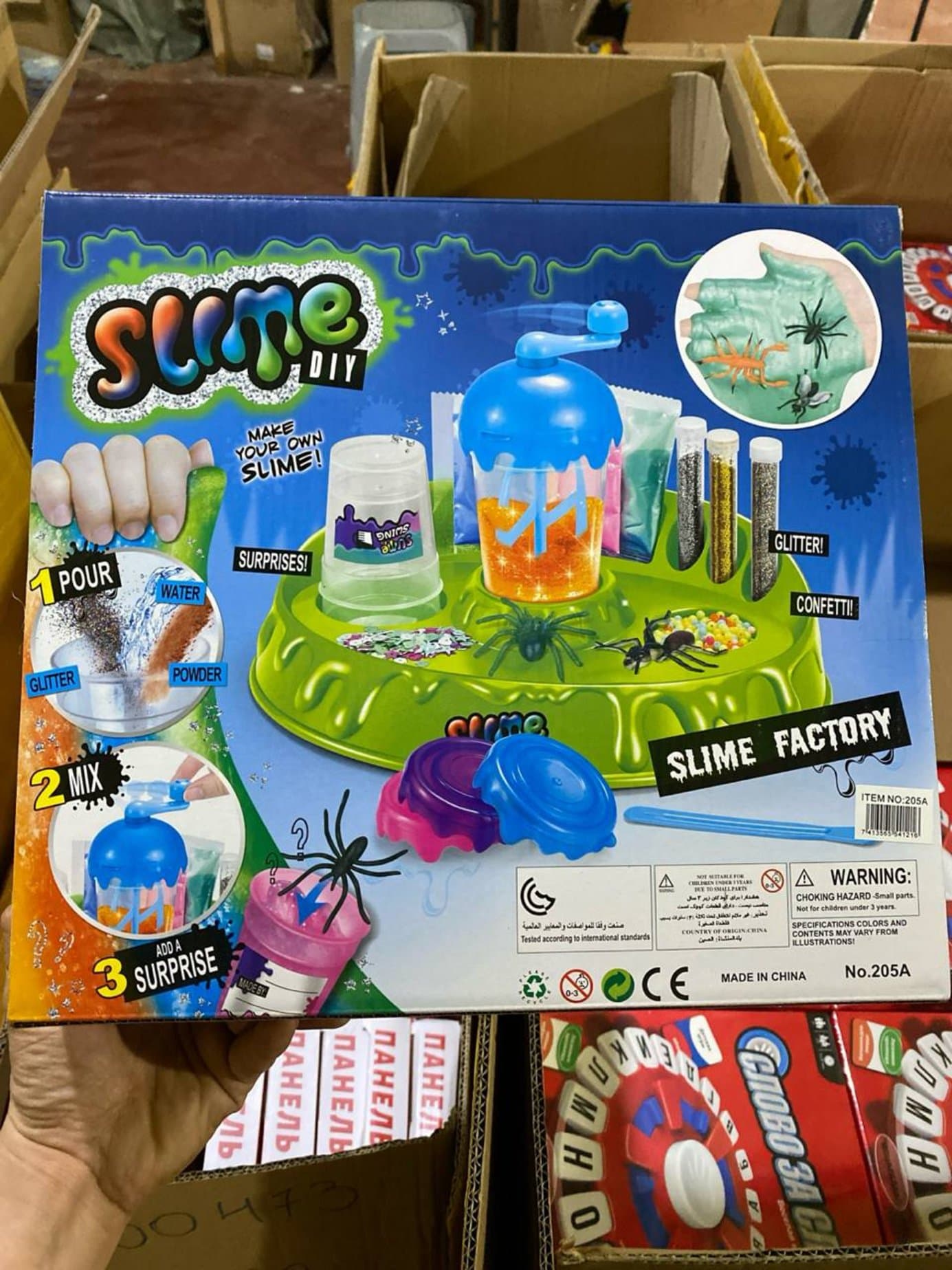 Детский игровой набор Slime Factory, Фабрика слаймов с миксером, Для творчества детей от 6 лет, Набор сделай сам — фото 3