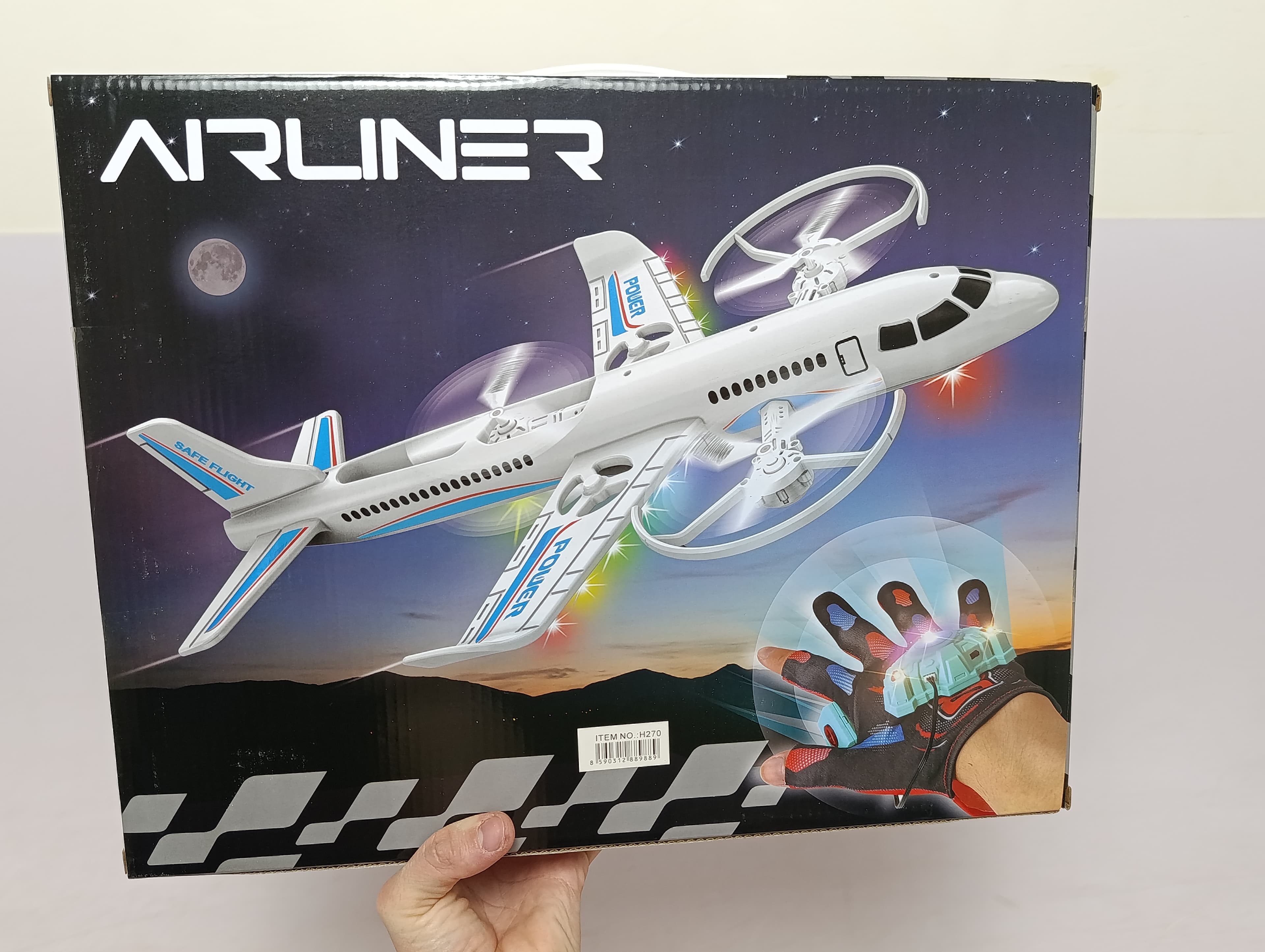 Квадрокоптер-самолет Zhi Le Xing AIRUNER с удержанием высоты и двумя пультами — фото 3