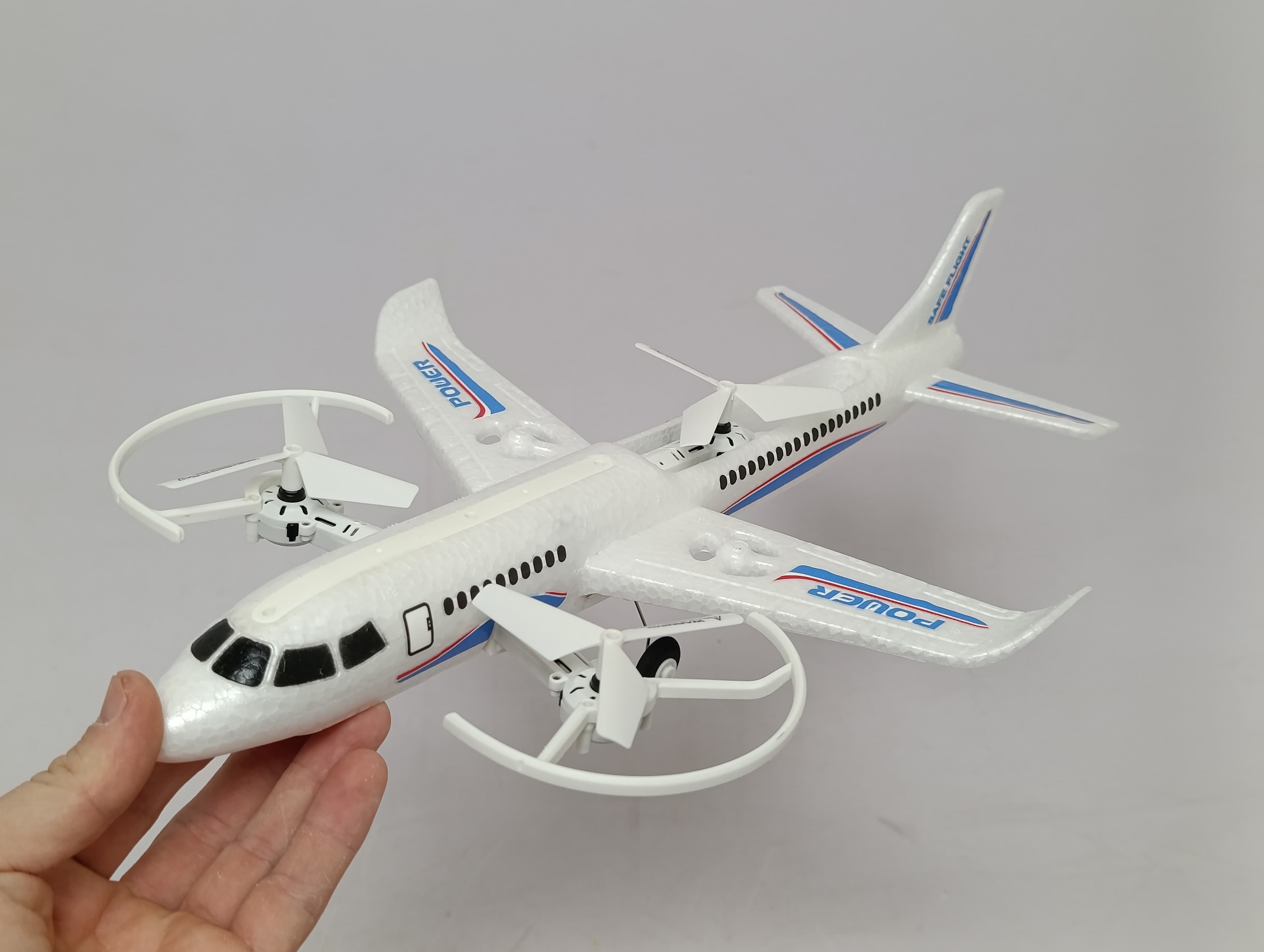 Квадрокоптер-самолет Zhi Le Xing AIRUNER с удержанием высоты и двумя пультами — фото 4