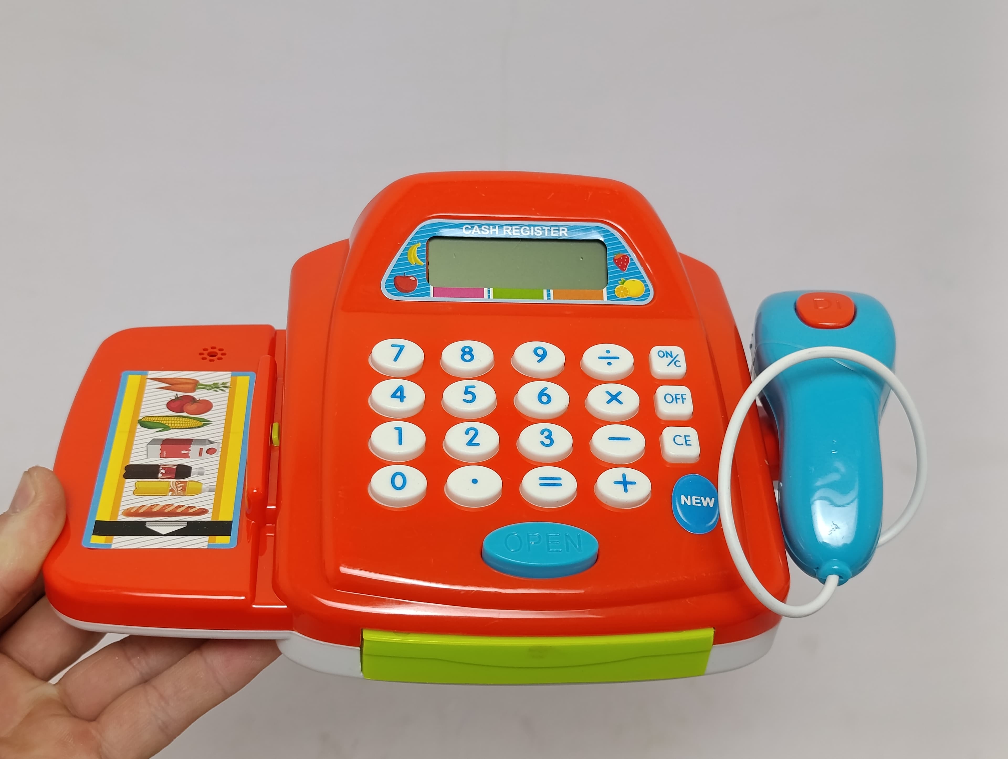 Умная касса MINISHOP со светом и звуком, калькулятор, сканер, батарейки в комплекте — фото 5