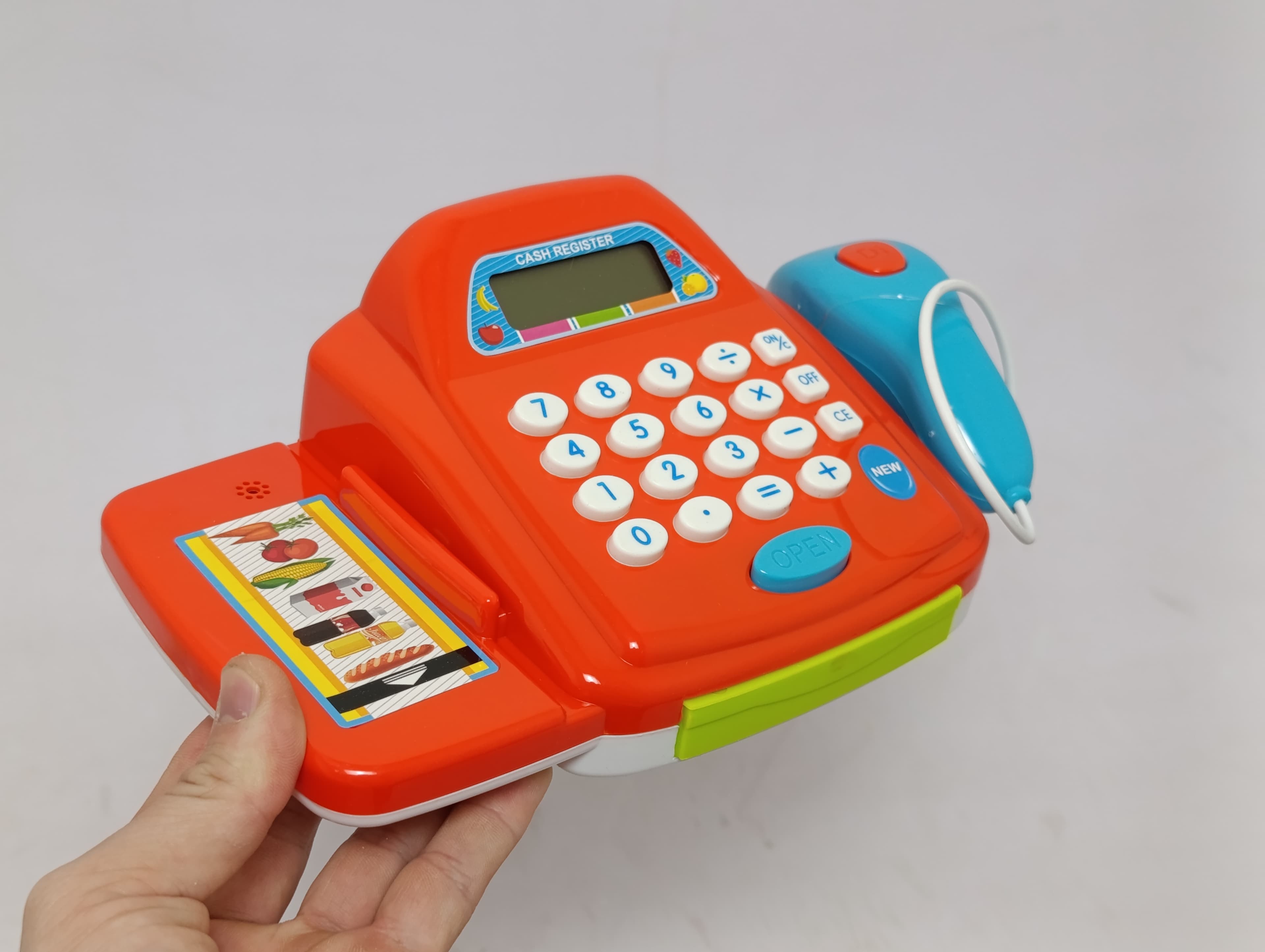 Умная касса MINISHOP со светом и звуком, калькулятор, сканер, батарейки в комплекте — фото 6