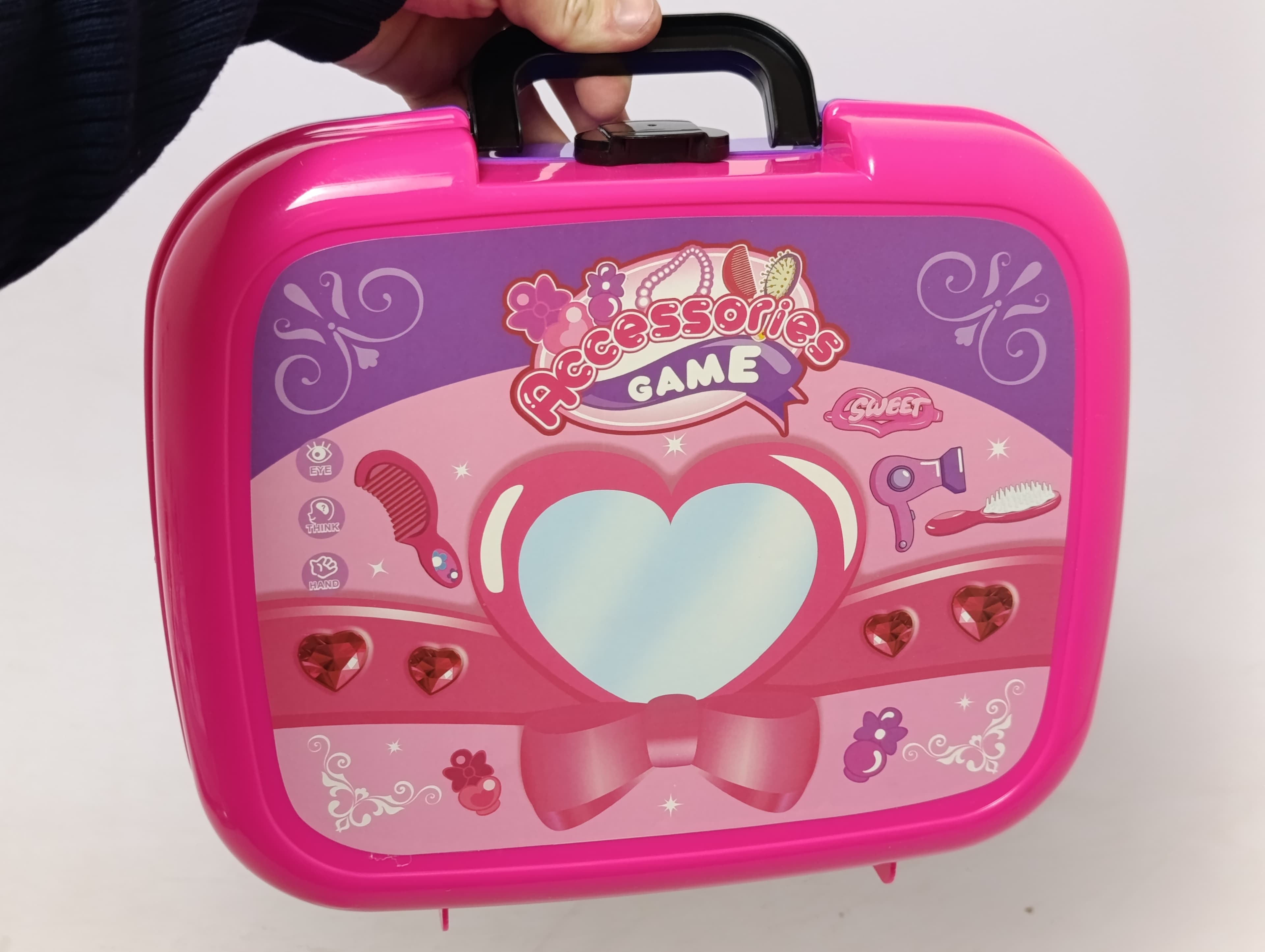 Чемоданчик с украшениями 5 в 1 Accessories Game, 29 деталей, игровой набор для девочек — фото 4
