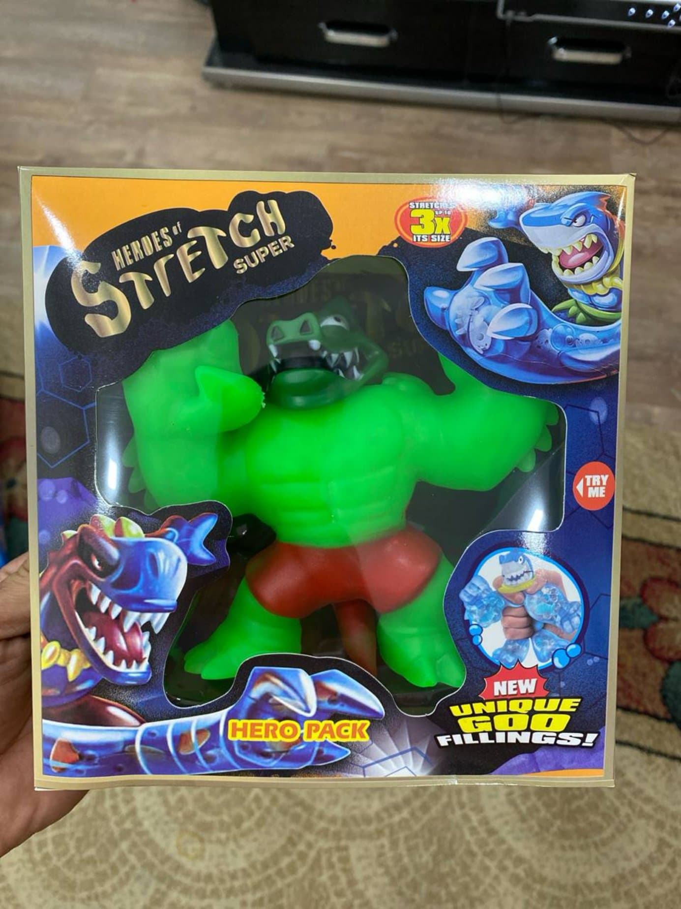 Фигурка-тянучка Heroes of Stretch Super, Эластичная игрушка антистресс, Для мальчиков 4-12 лет, Супергерой монстр — фото 2