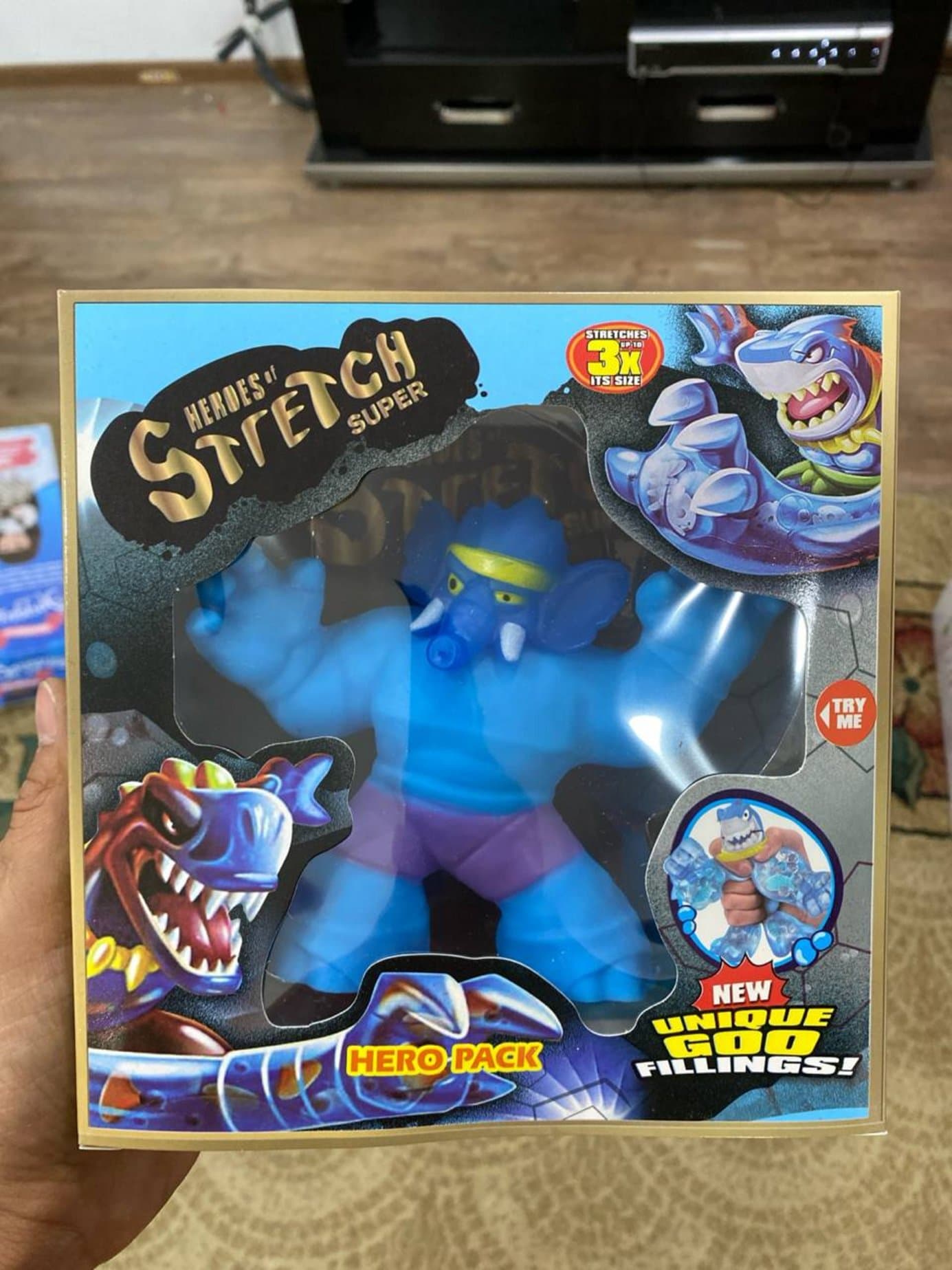 Фигурка-тянучка Heroes of Stretch Super, Эластичная игрушка антистресс, Для мальчиков 4-12 лет, Супергерой монстр — фото 3