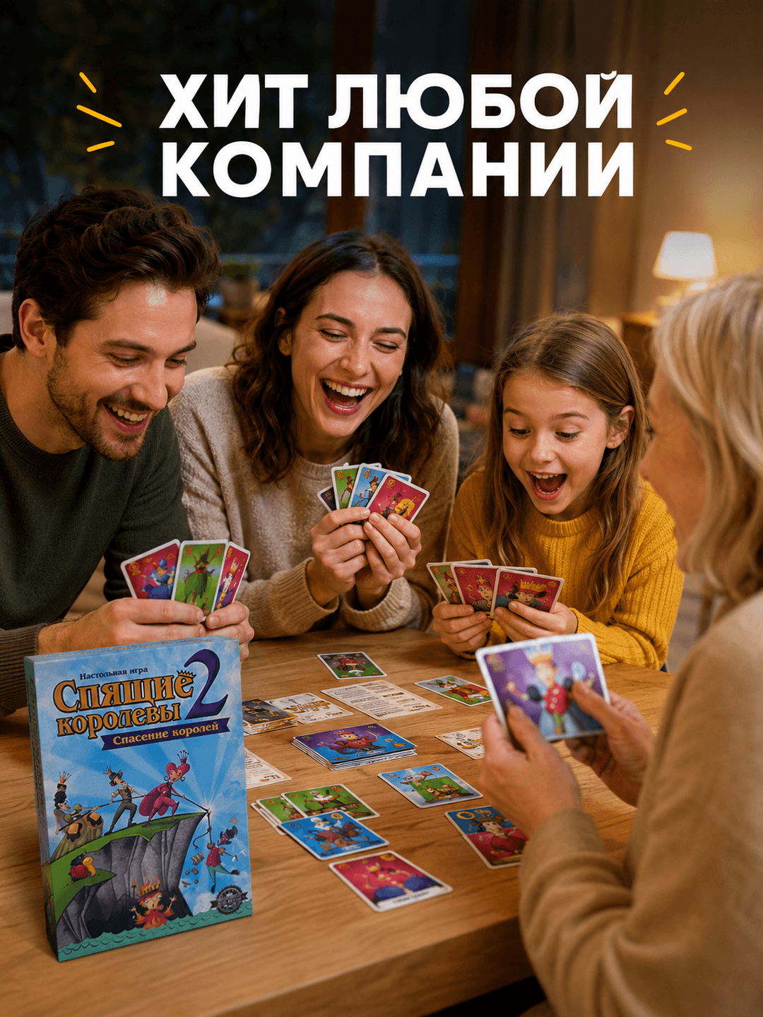 Настольная игра Спящие королевы 2 Спасение королей, развивающая логику, для детей и всей семьи, подарок — фото 3