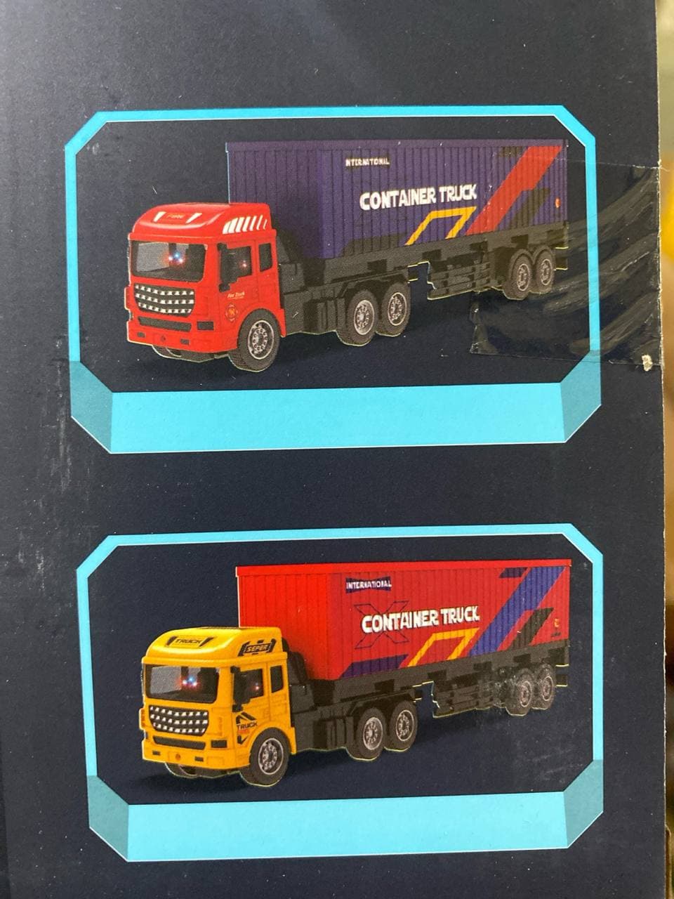 Радиоуправляемый трейлер Universal Trailer Container Truck, грузовик со светом для детей — фото 4
