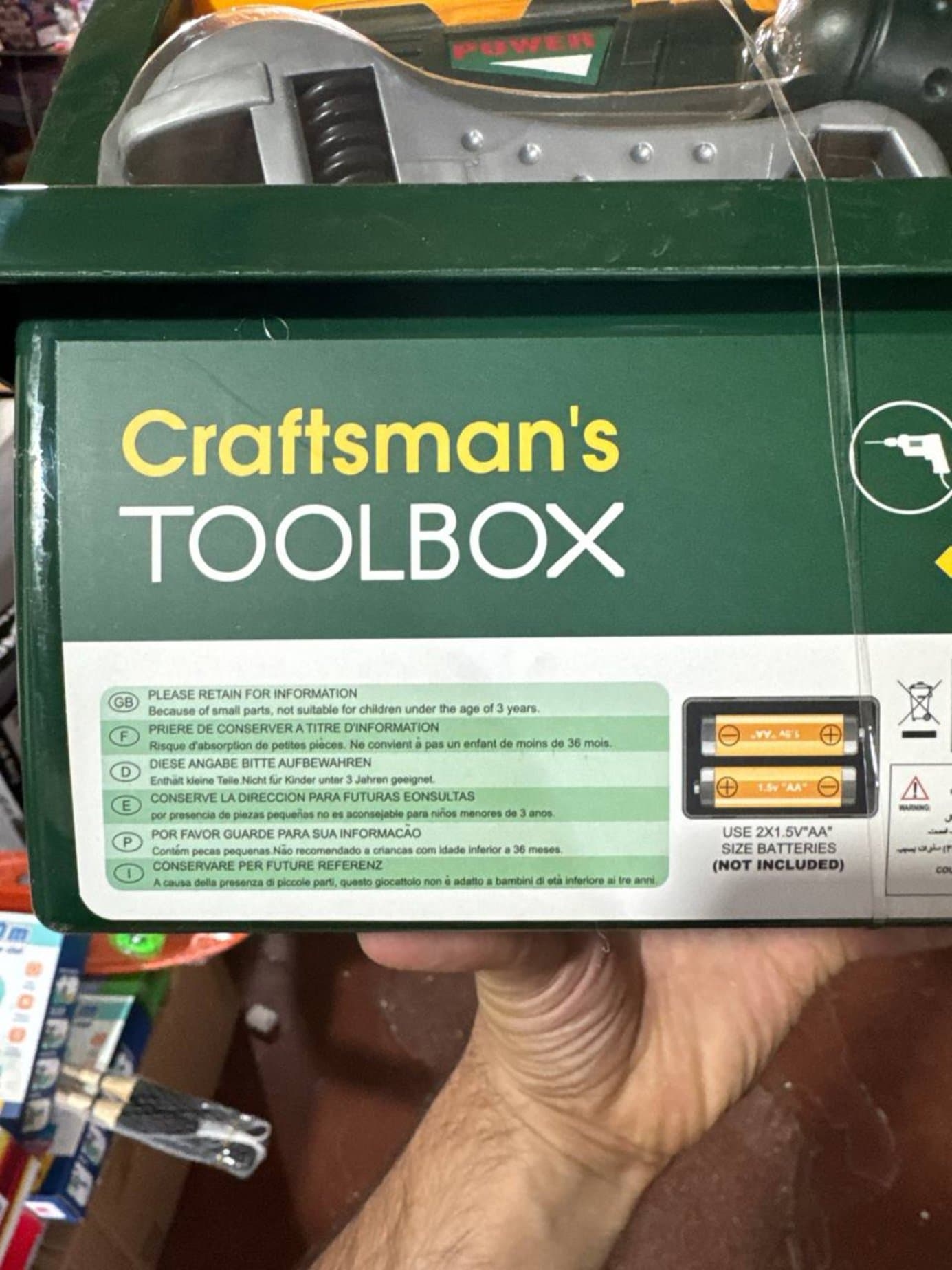 Детский игровой набор инструментов в ящике, Развивающая игрушка Craftsmans для мальчиков, Световые и звуковые эффекты — фото 5