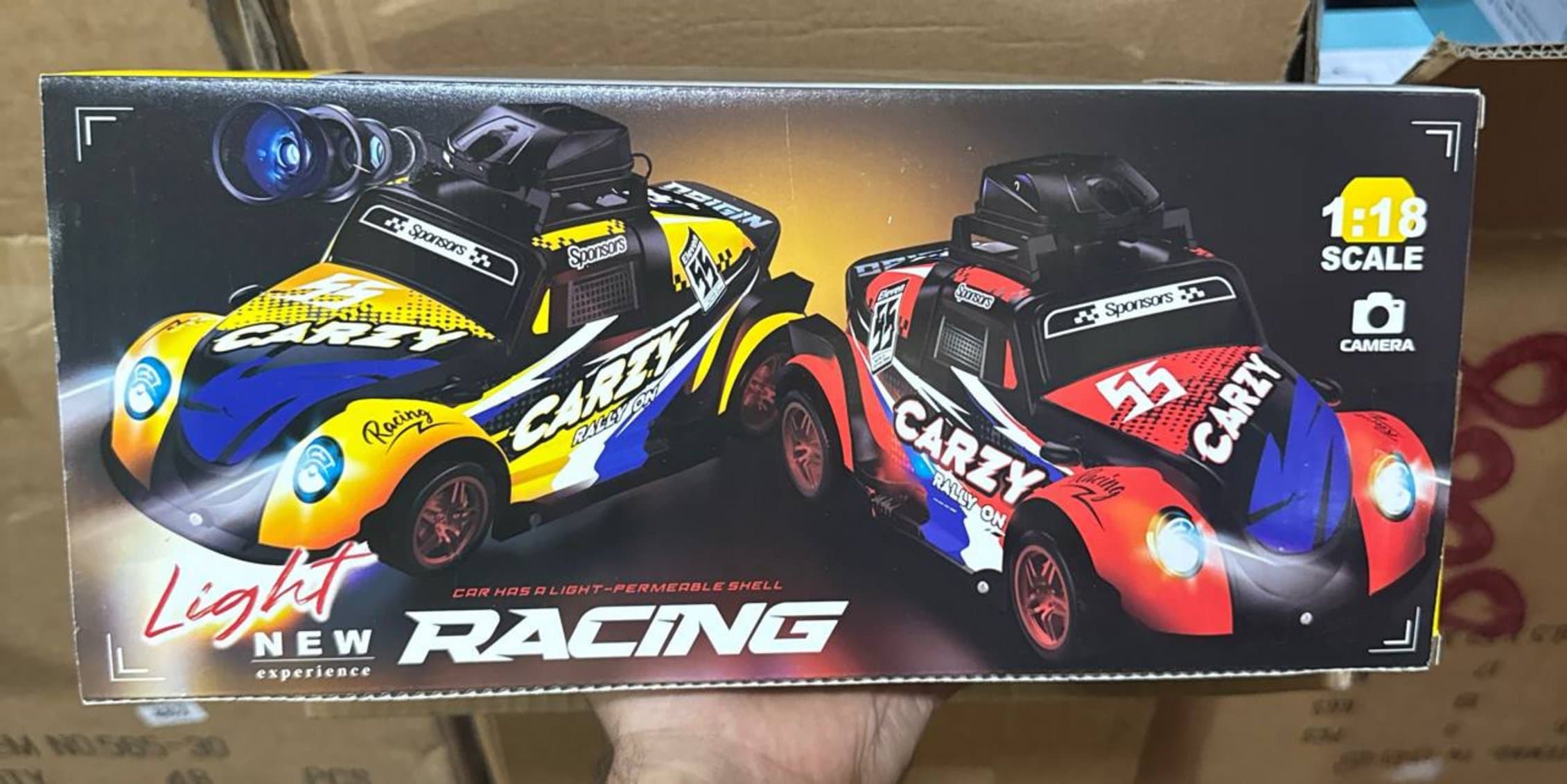 Радиоуправляемая машина Crazy Rally, Светящийся корпус и камера, Подарок для мальчиков от 6 лет — фото 5