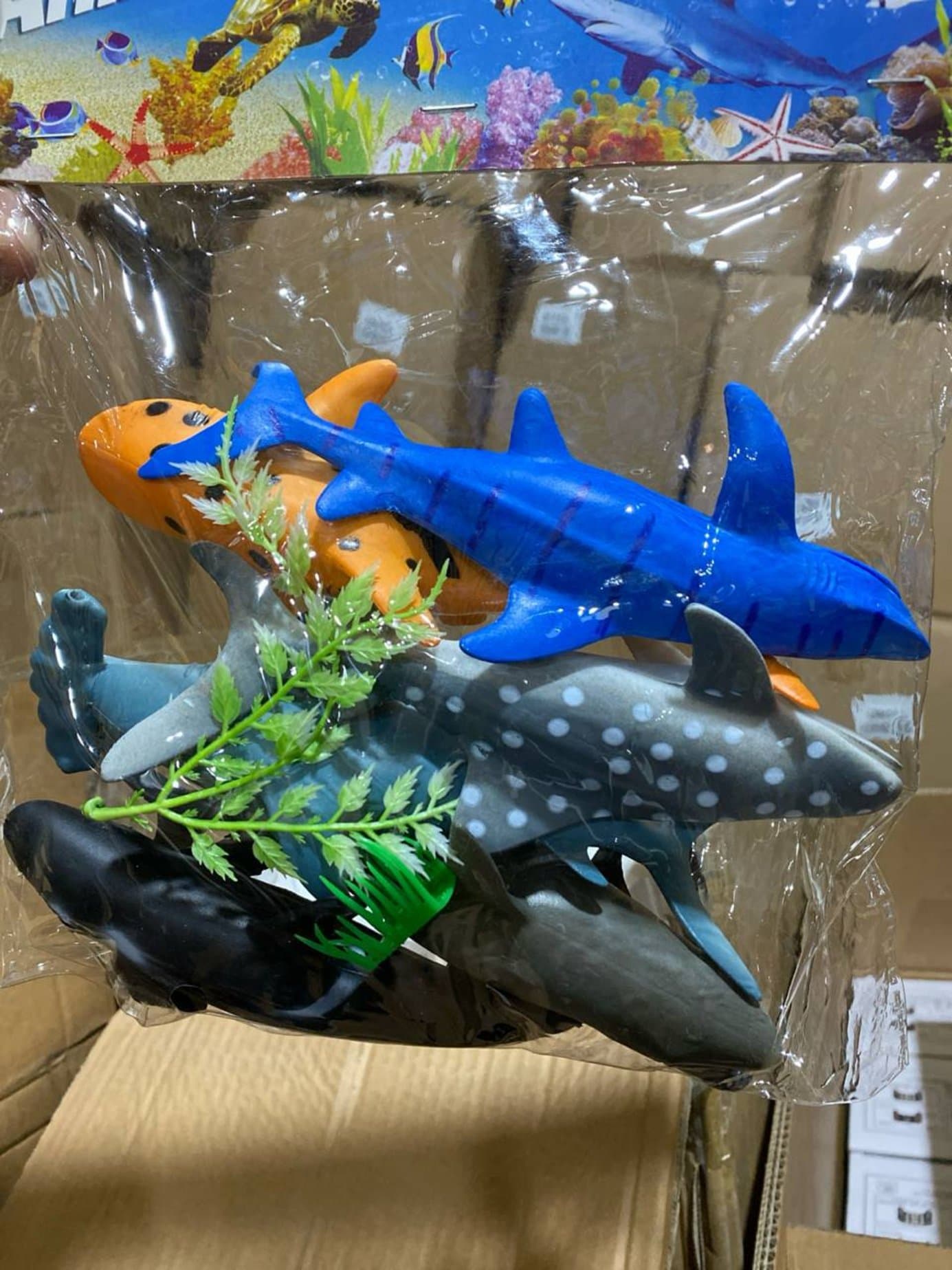 Игровой набор Морские животные, Реалистичные фигурки рыб и акул, Для детей — фото 2