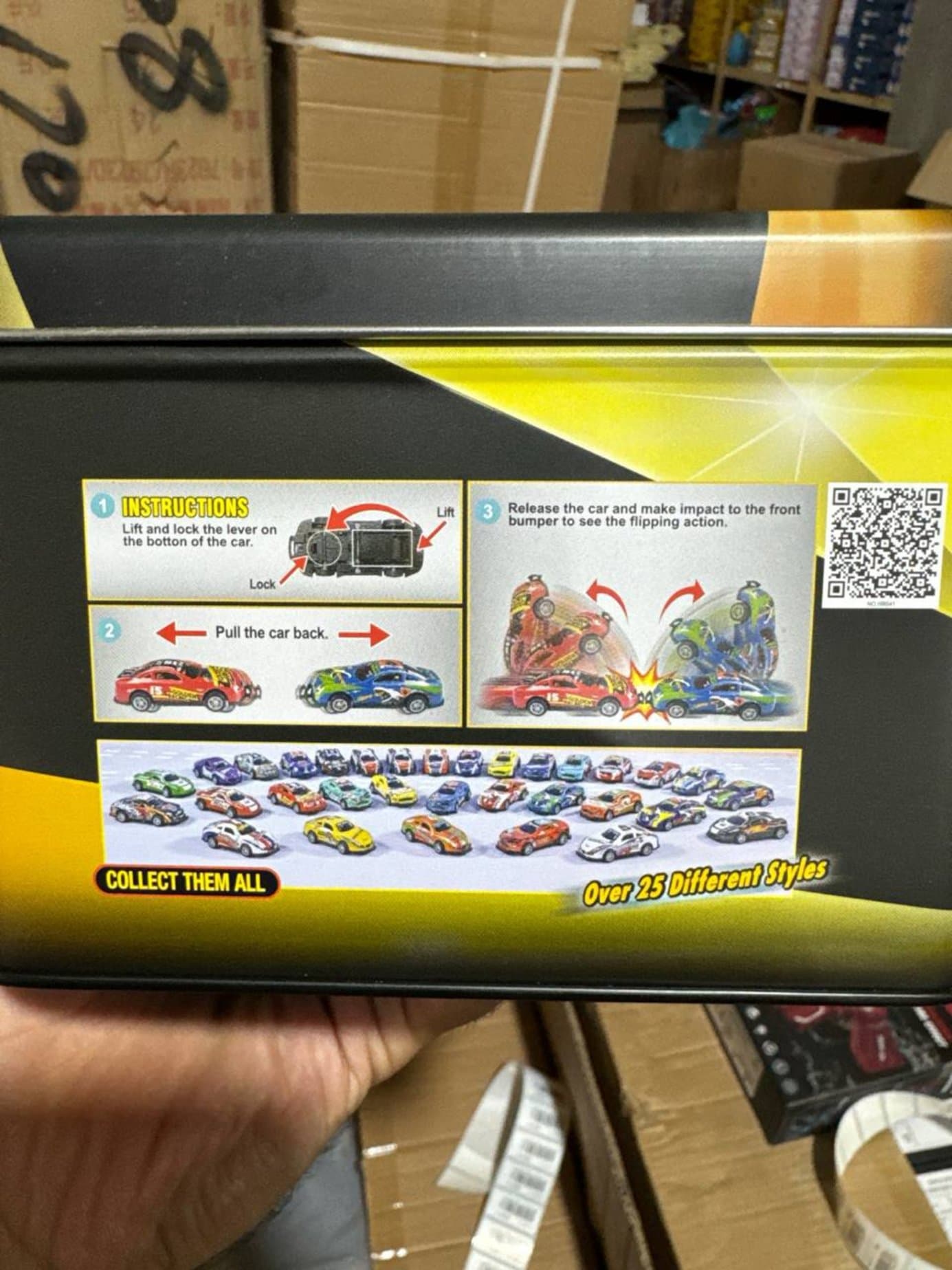 Набор инерционных машин Bump Flip Speeders, 18 шт, Металлические машинки в кейсе — фото 12