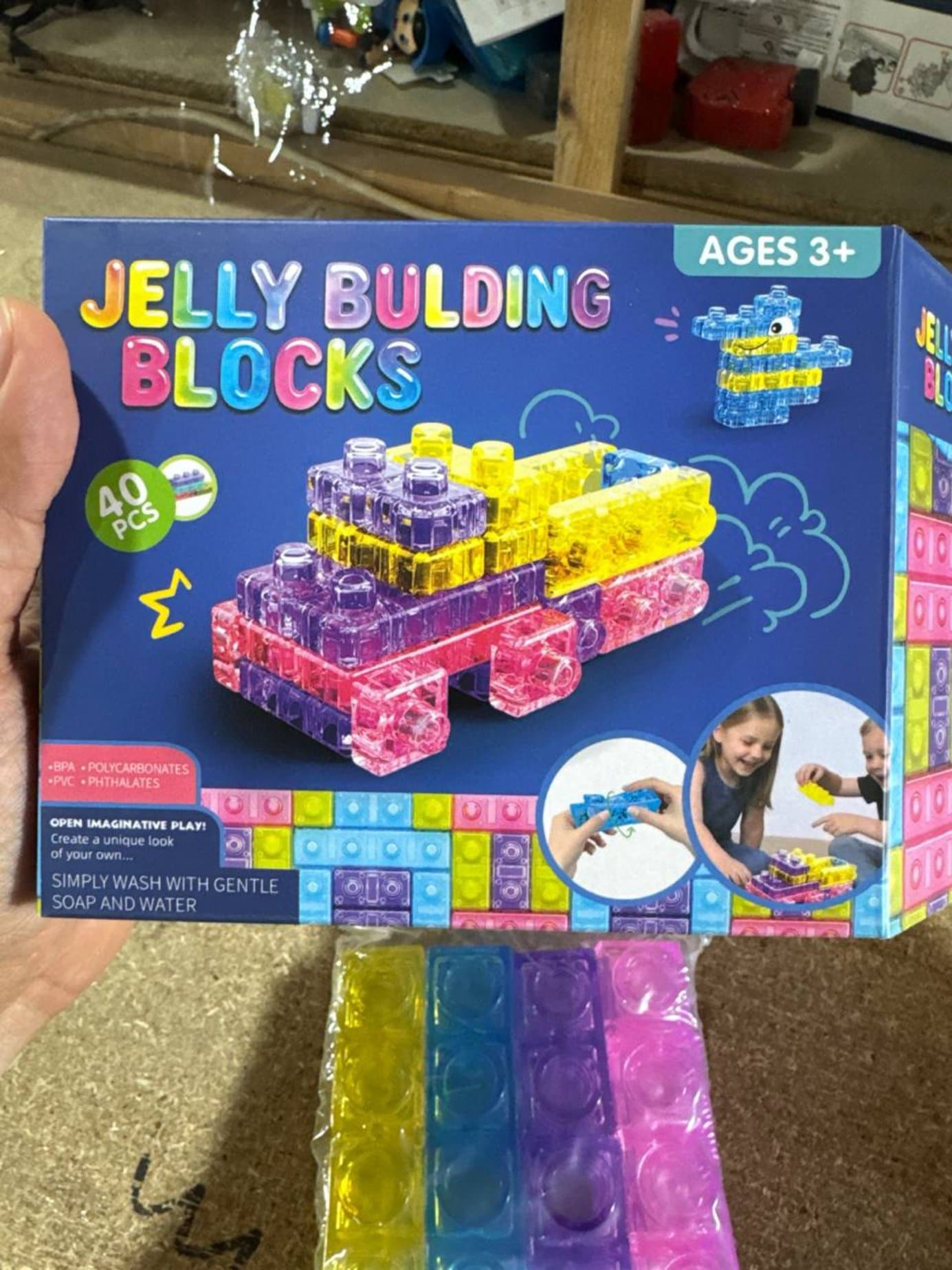 Мягкий конструктор Jelly Building Blocks, Гибкие блоки, Для детей от 3 лет — фото 3