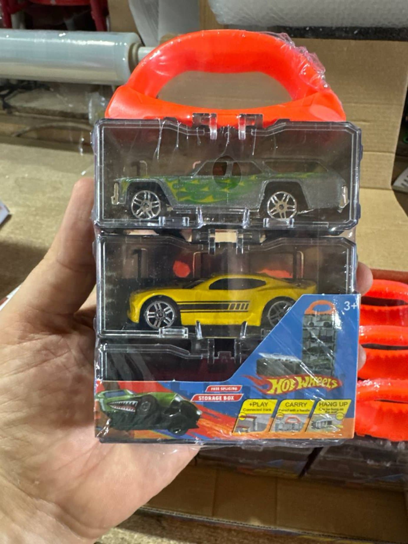 Набор машинок 3 в 1 Hot Wheels стиль, Кейс-трансформер, Игрушка для мальчиков — фото 8