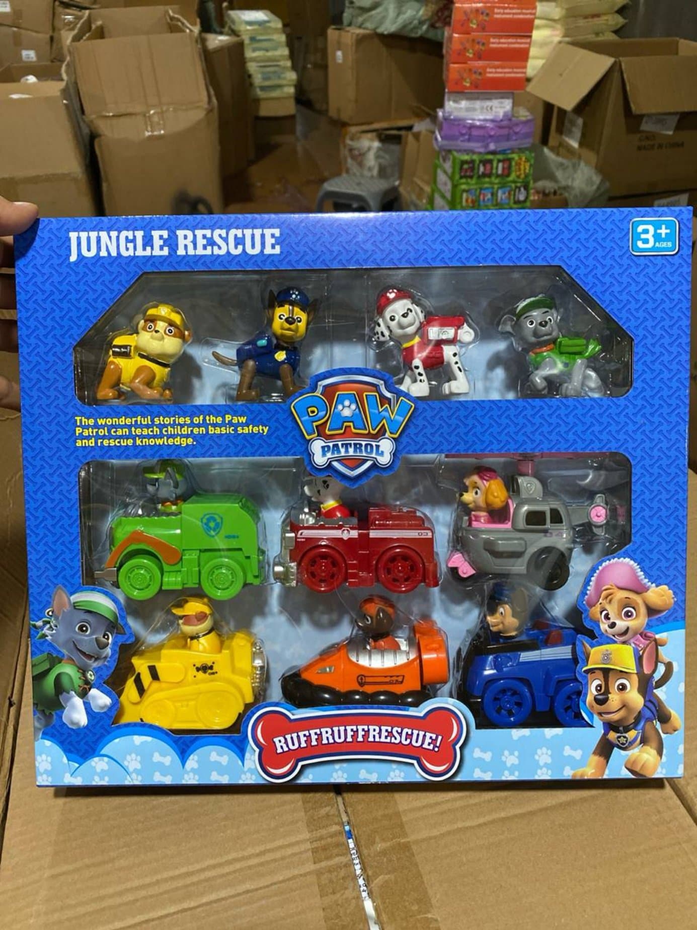 Игровой набор Щенячий патруль Jungle Rescue, Машинки и фигурки