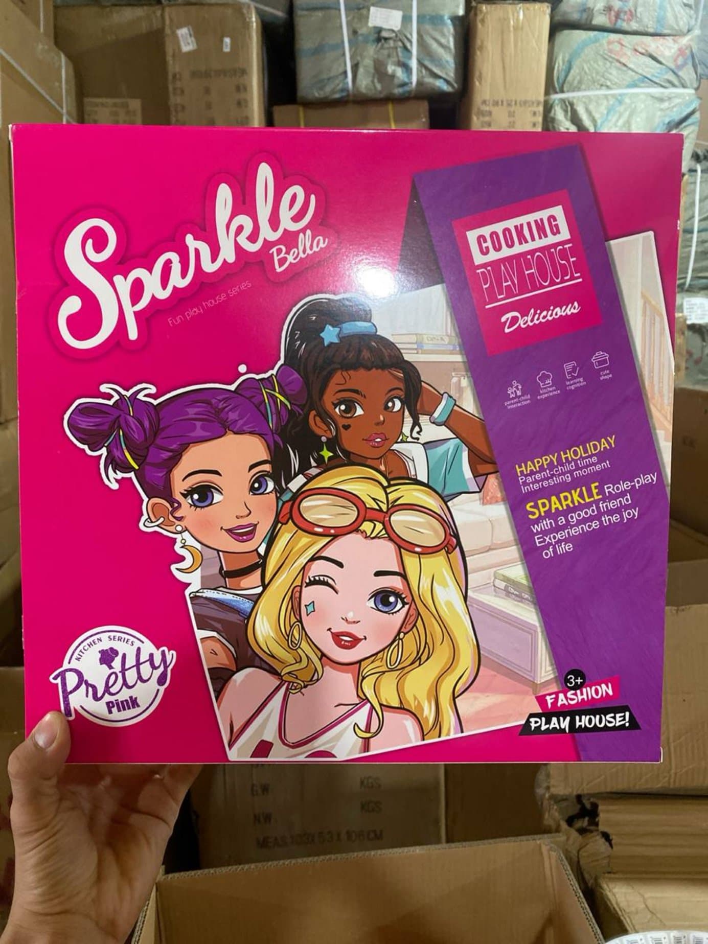 Игровой набор Кухня с куклой Sparkle Bella, плита и утварь, от 3 лет — фото 2