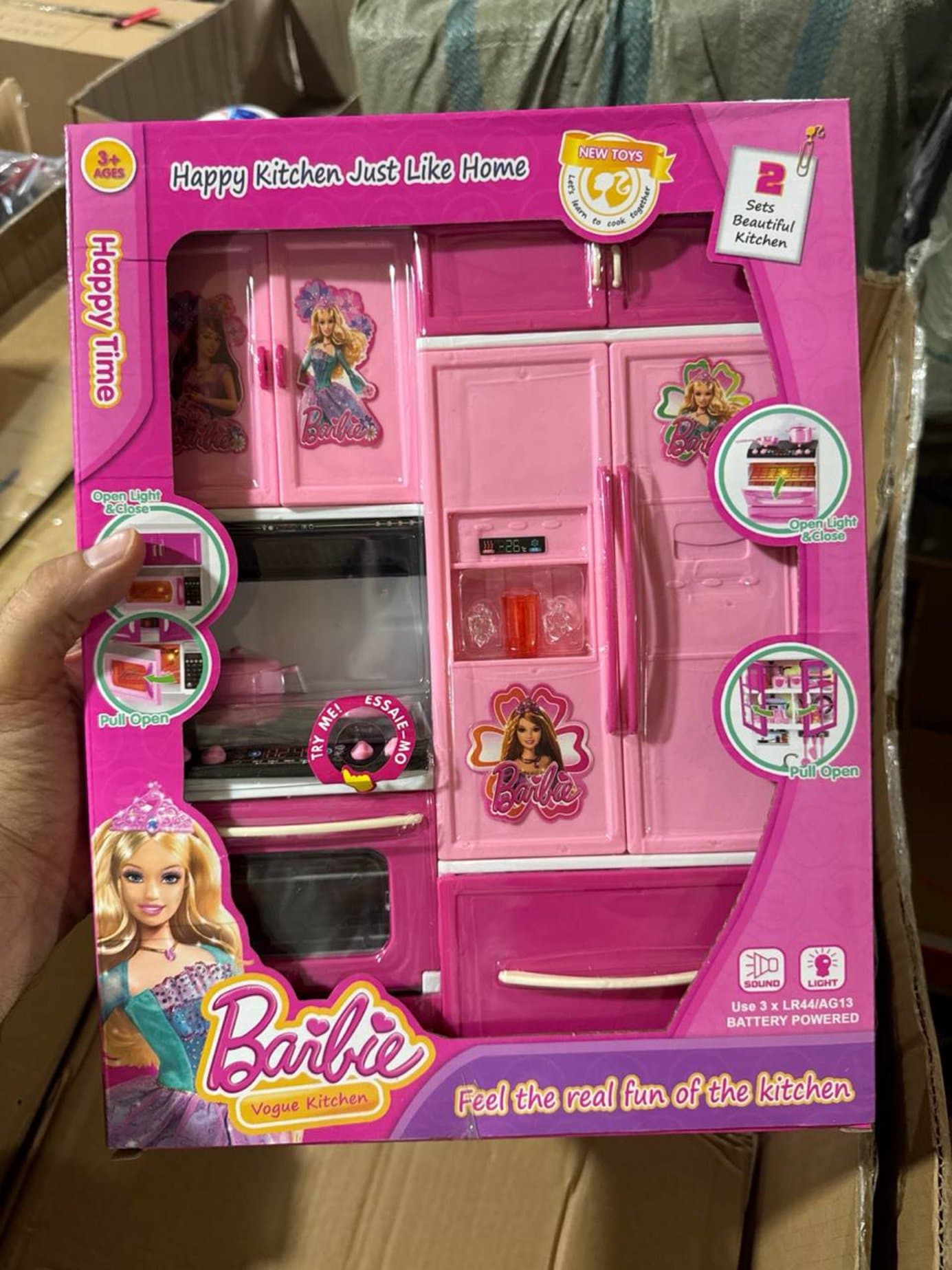 Детская игровая кухня Barbie Vogue Kitchen, со светом и звуком, для кукол
