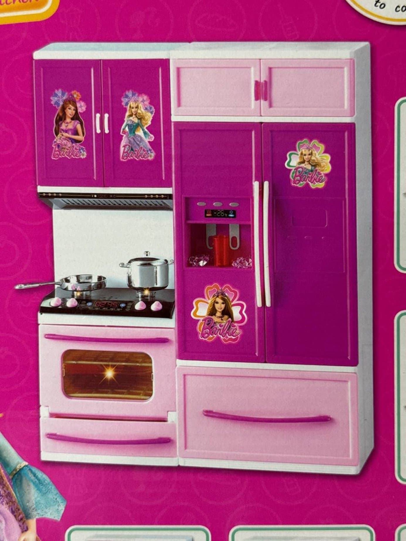 Детская игровая кухня Barbie Vogue Kitchen, со светом и звуком, для кукол — фото 3