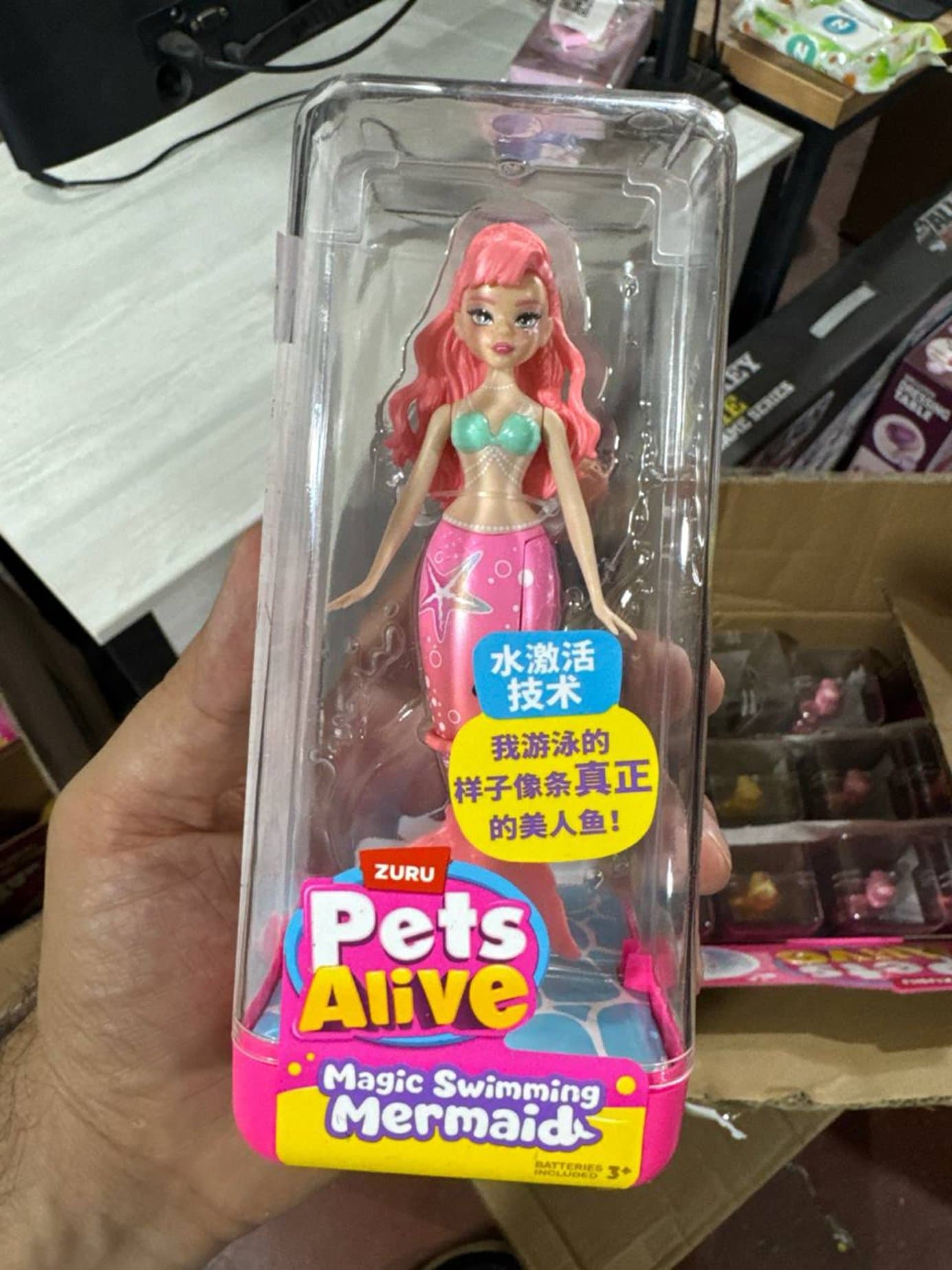 Интерактивная кукла-русалка ZURU Pets Alive, Плавает в воде, Для девочек от 3 лет — фото 2