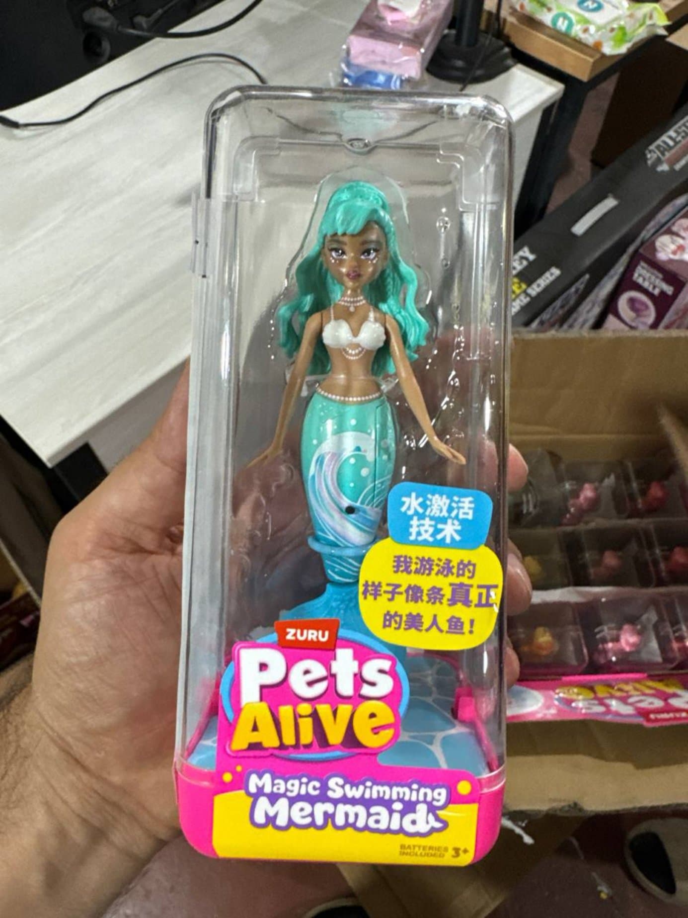 Интерактивная кукла-русалка ZURU Pets Alive, Плавает в воде, Для девочек от 3 лет — фото 3