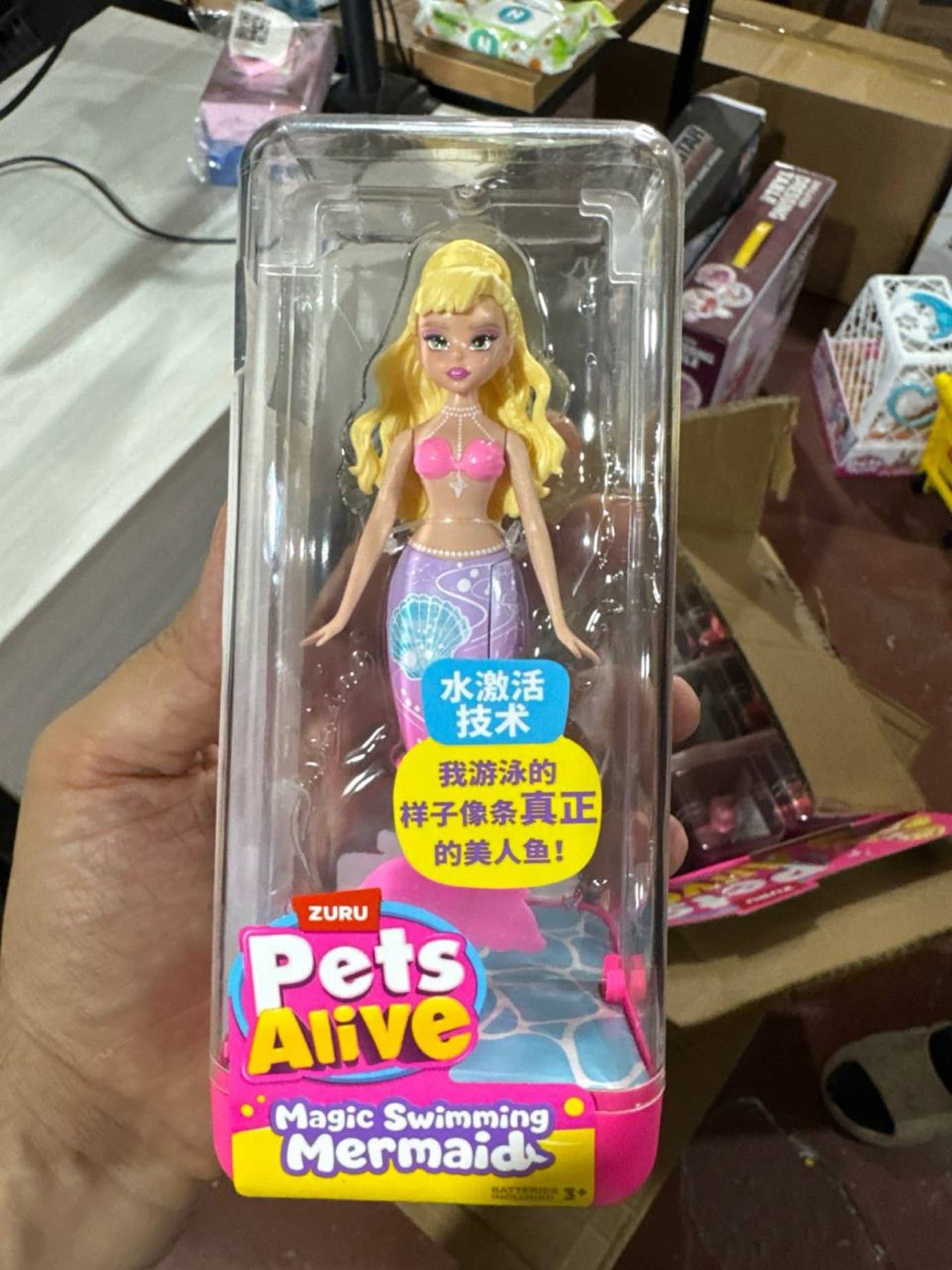 Интерактивная кукла-русалка ZURU Pets Alive, Плавает в воде, Для девочек от 3 лет — фото 4