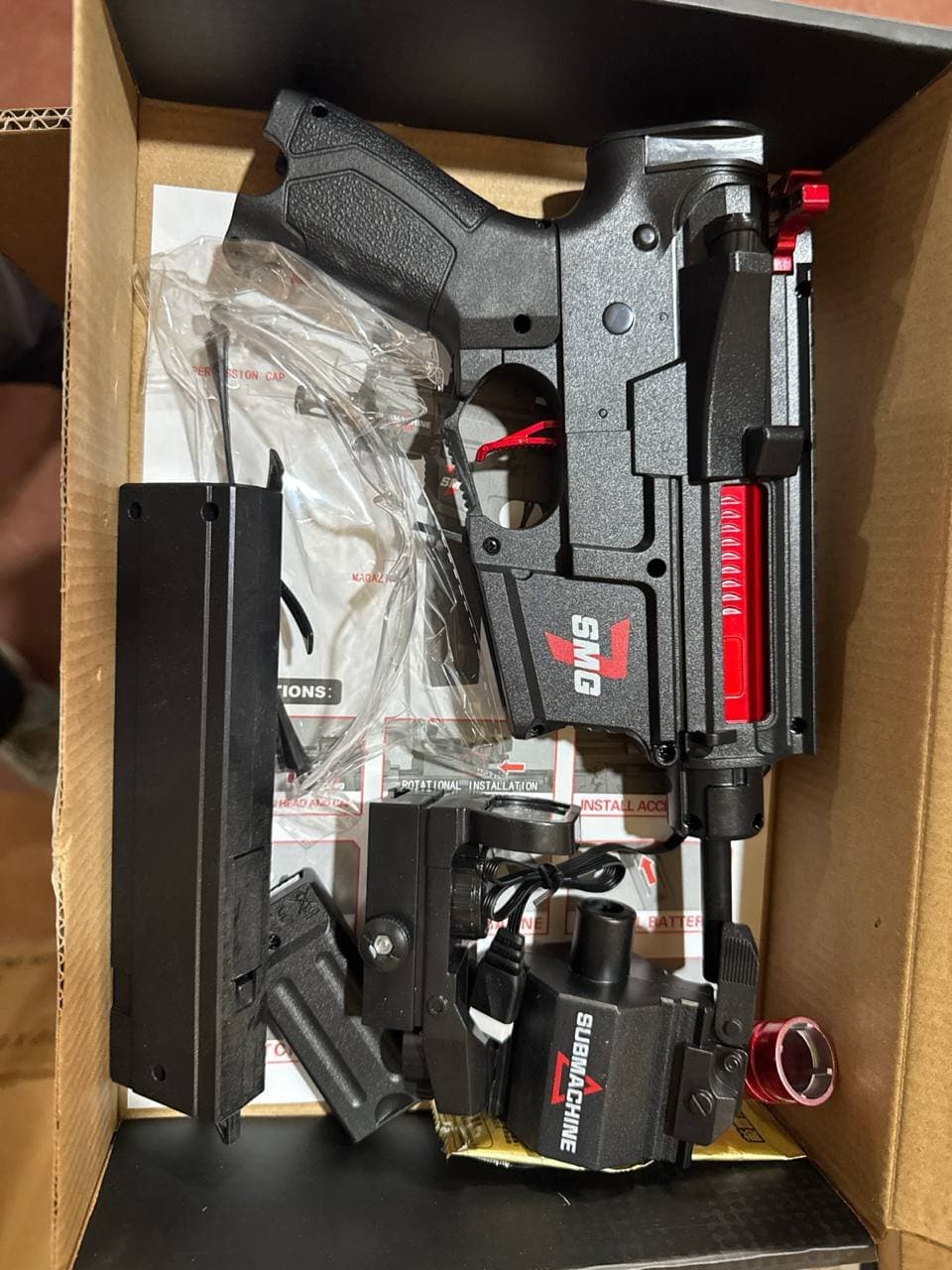 Орбиз-автомат электрический MK11 нейлоновый в стиле MP7, игрушечное оружие на гидрогеле — фото 2