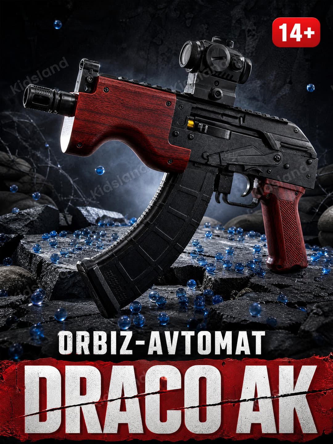 Орбиз-автомат Драко AK, Нейлоновый корпус, Гидробол, Для подростков