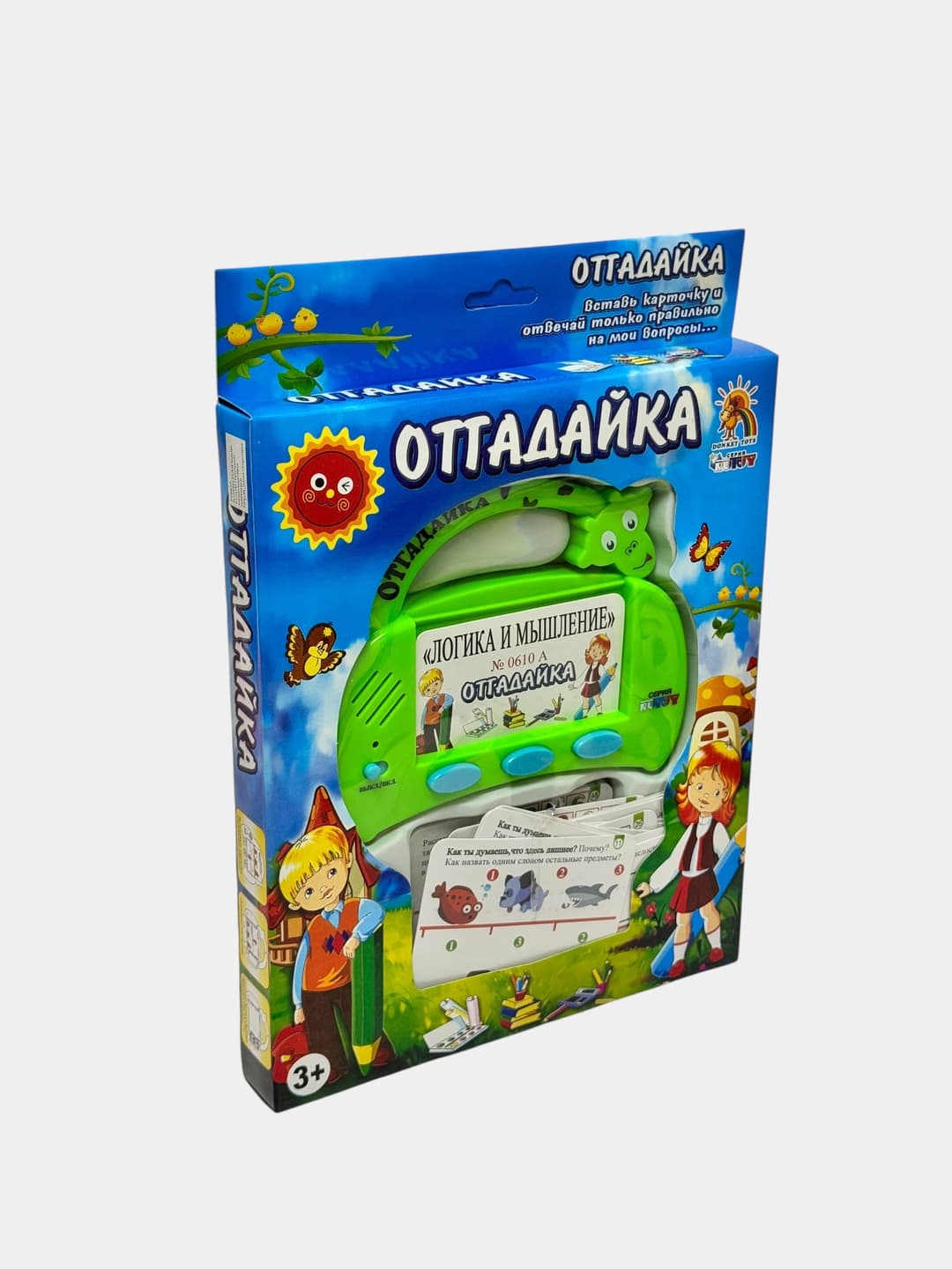 Интерактивная развивающая игрушка Отгадайка, Логика и мышление, Для детей от 3 лет, Карточки и электронный модуль