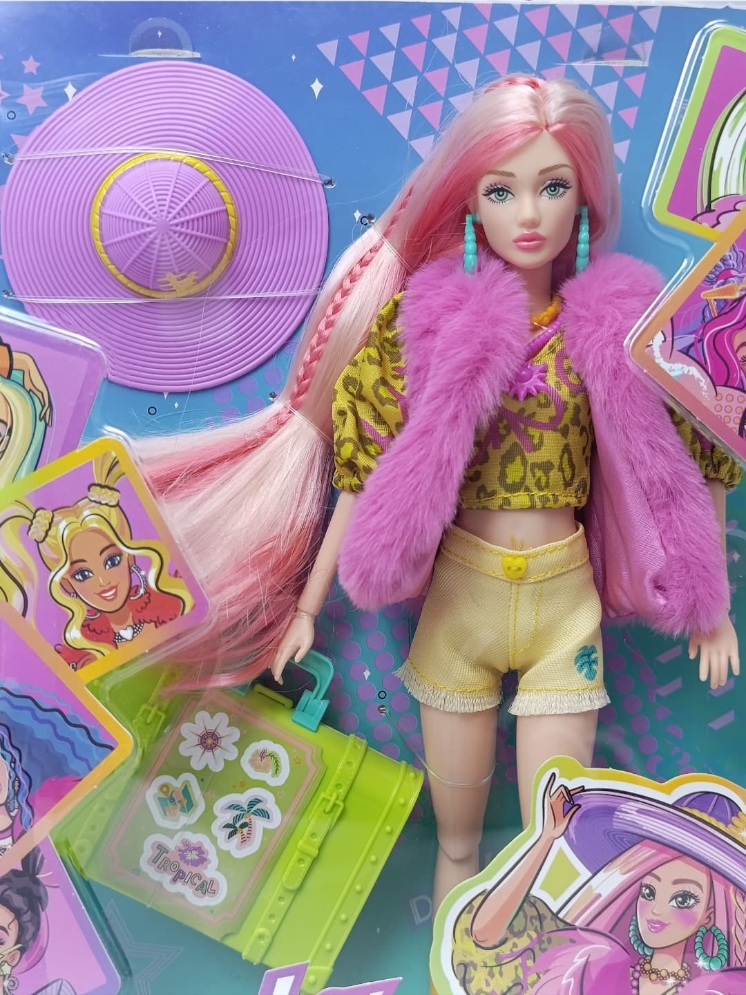 Кукла Defa Lucy Colorful Day с розовыми волосами и аксессуарами для девочек — фото 5