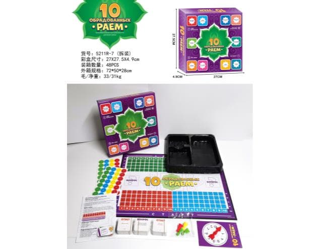 Настольная игра "10 обрадованных раем" (русская версия)