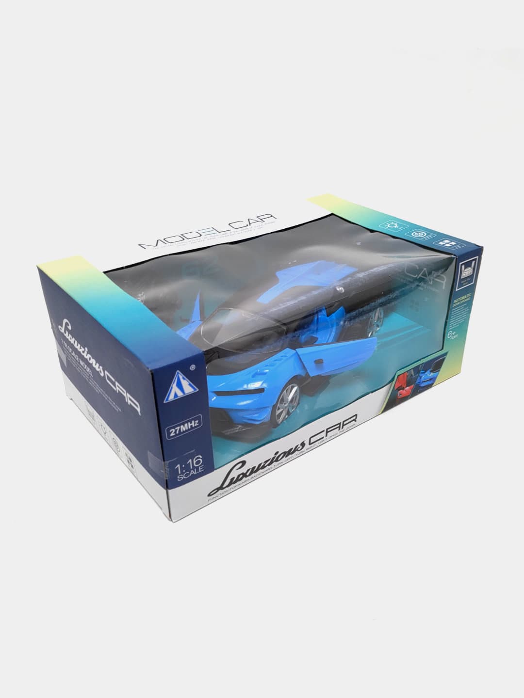 Радиоуправляемый автомобиль Bugatti синий спортивный детский 1:16