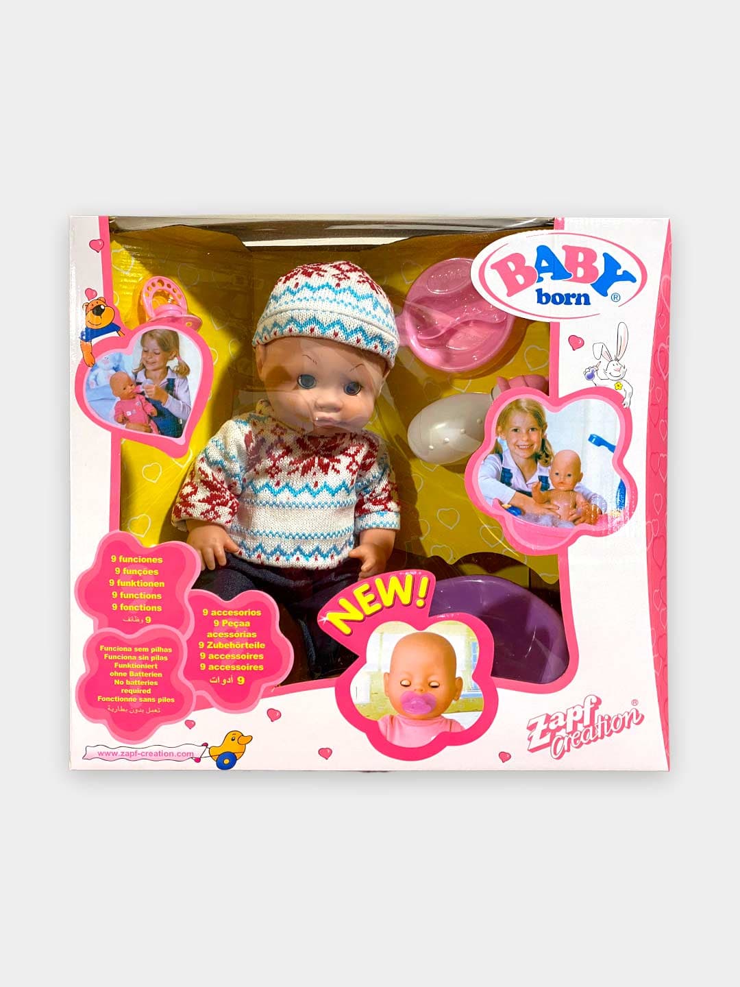 Пупсик Baby Born Интерактивный 9 функций с аксессуарами 30 см