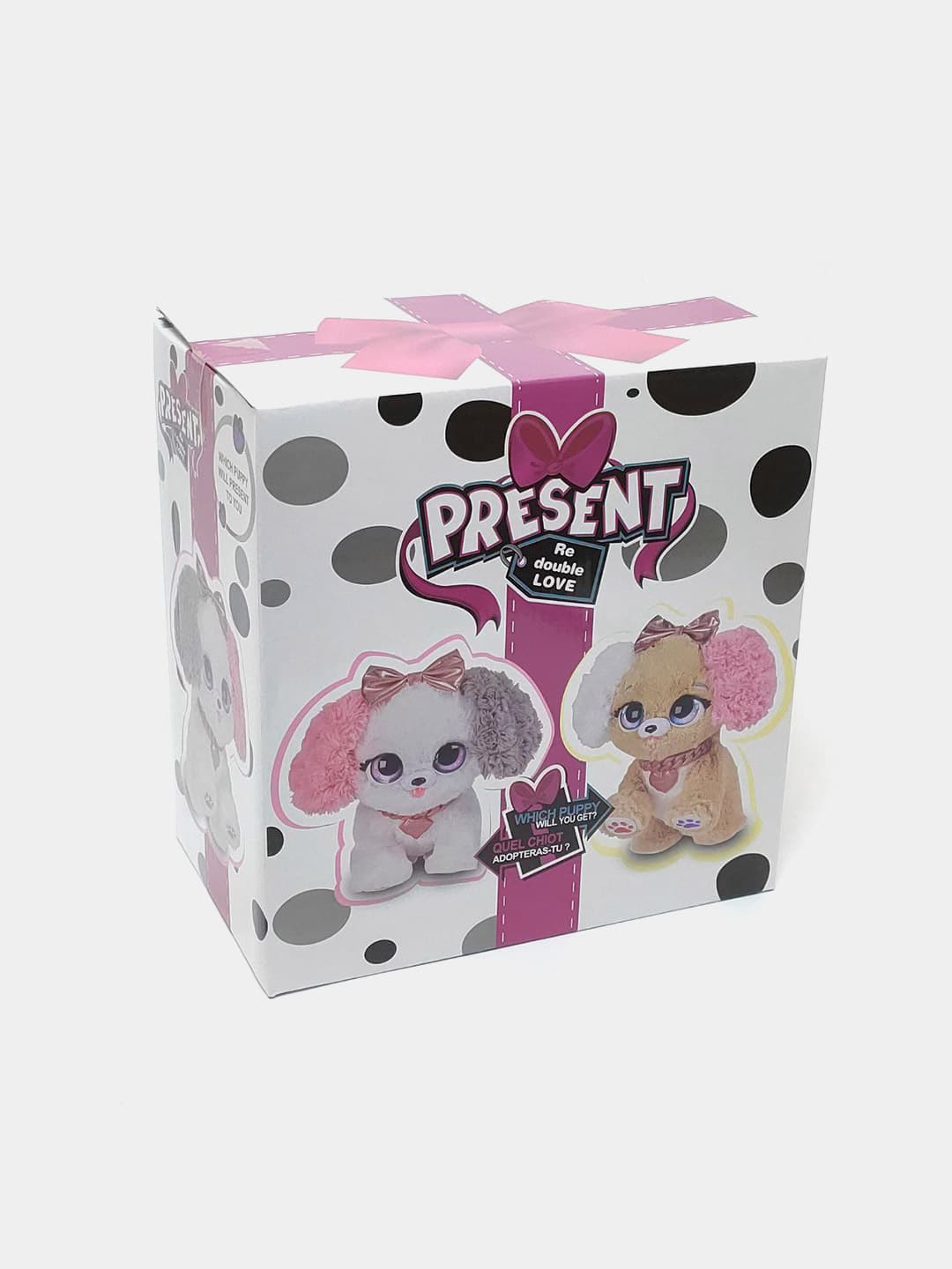 Мягкие щенки "Present Love", Игрушка-сюрприз с развитием эмпатии, Для детей от 3 лет, Подарок сюрприз