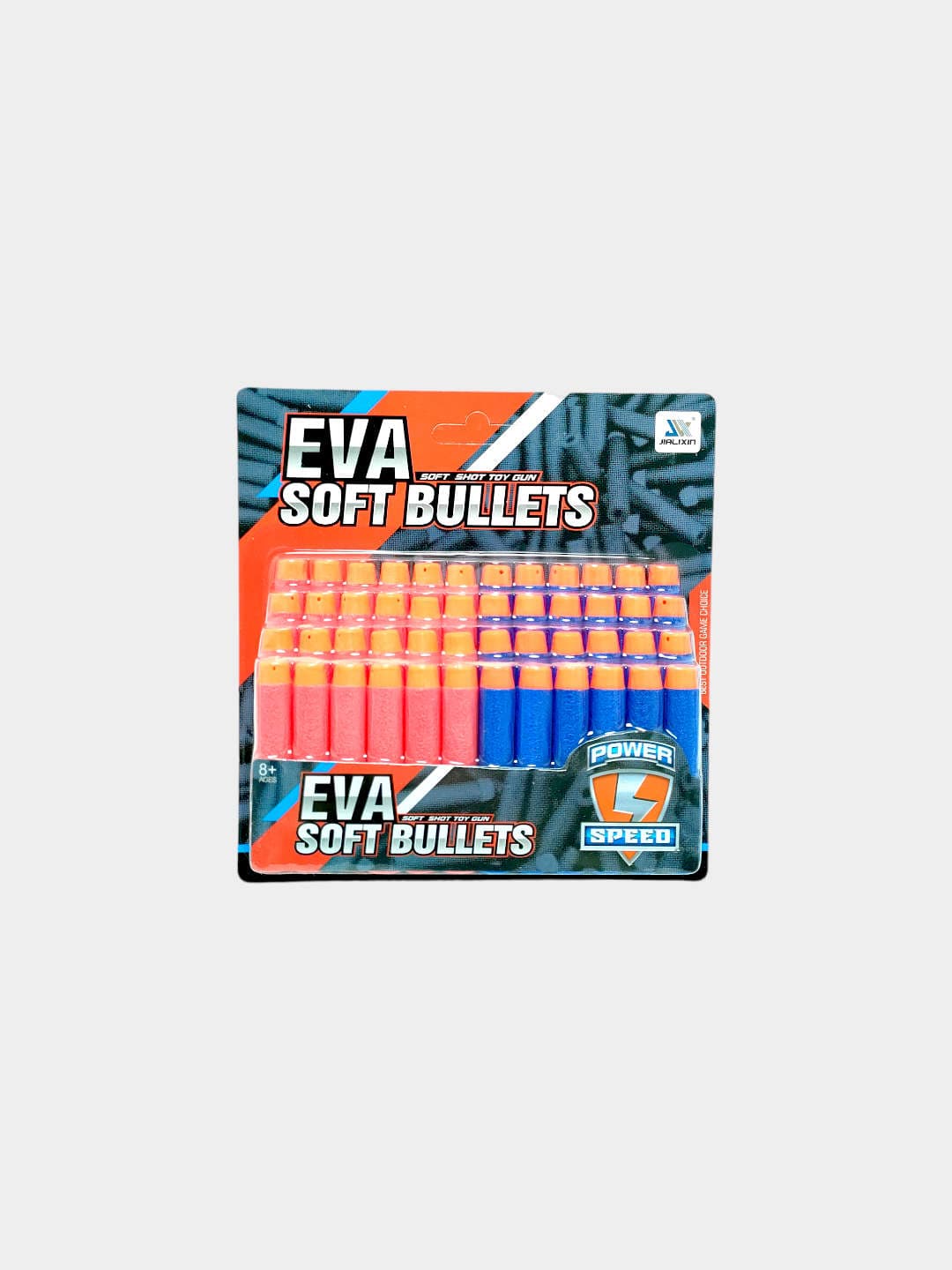 Мягкие пули Nerf для бластеров 48 шт EVA-материал оранжевый/синий 7 см.