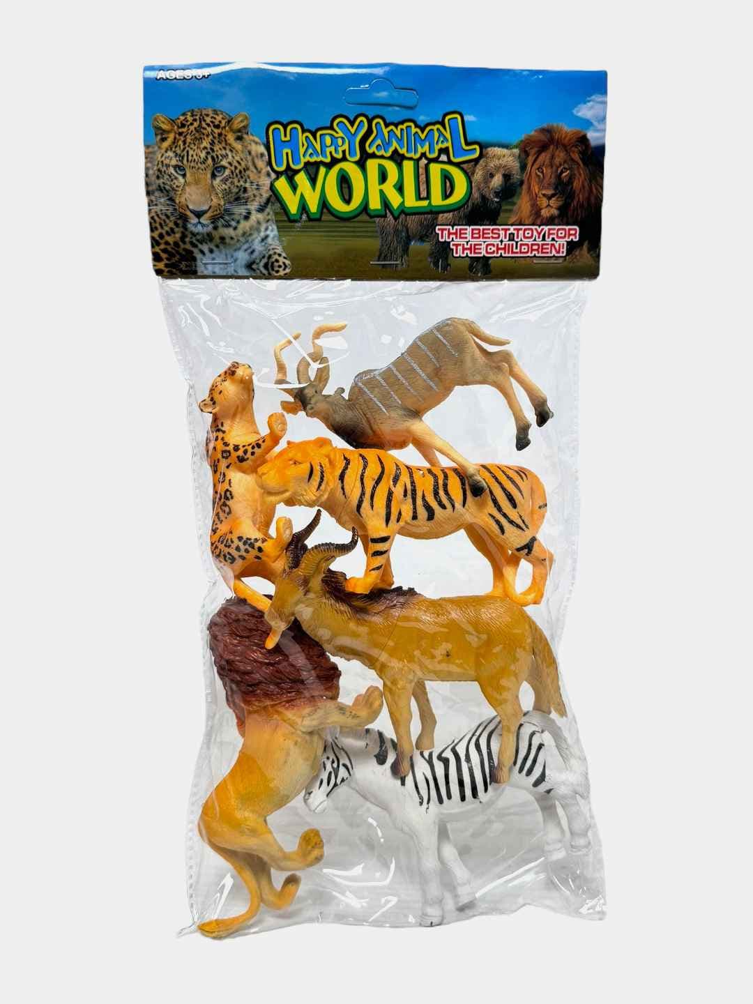Набор фигурок диких животных развивающий для детей от 3 лет 8 шт.
