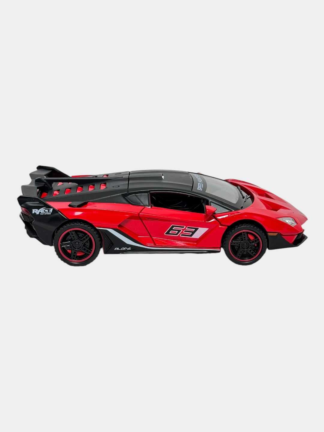 Коллекционная модель Ламборгини Speed Hunters красный спорткар 1:18