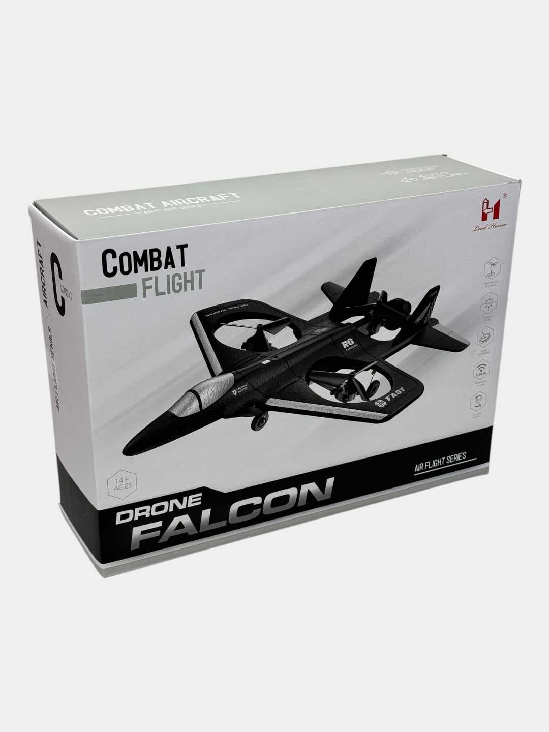 Радиоуправляемый самолет дрон Fighter Falcon, Ударопрочный EPP корпус с гироскопом, Подарок для детей и подростков