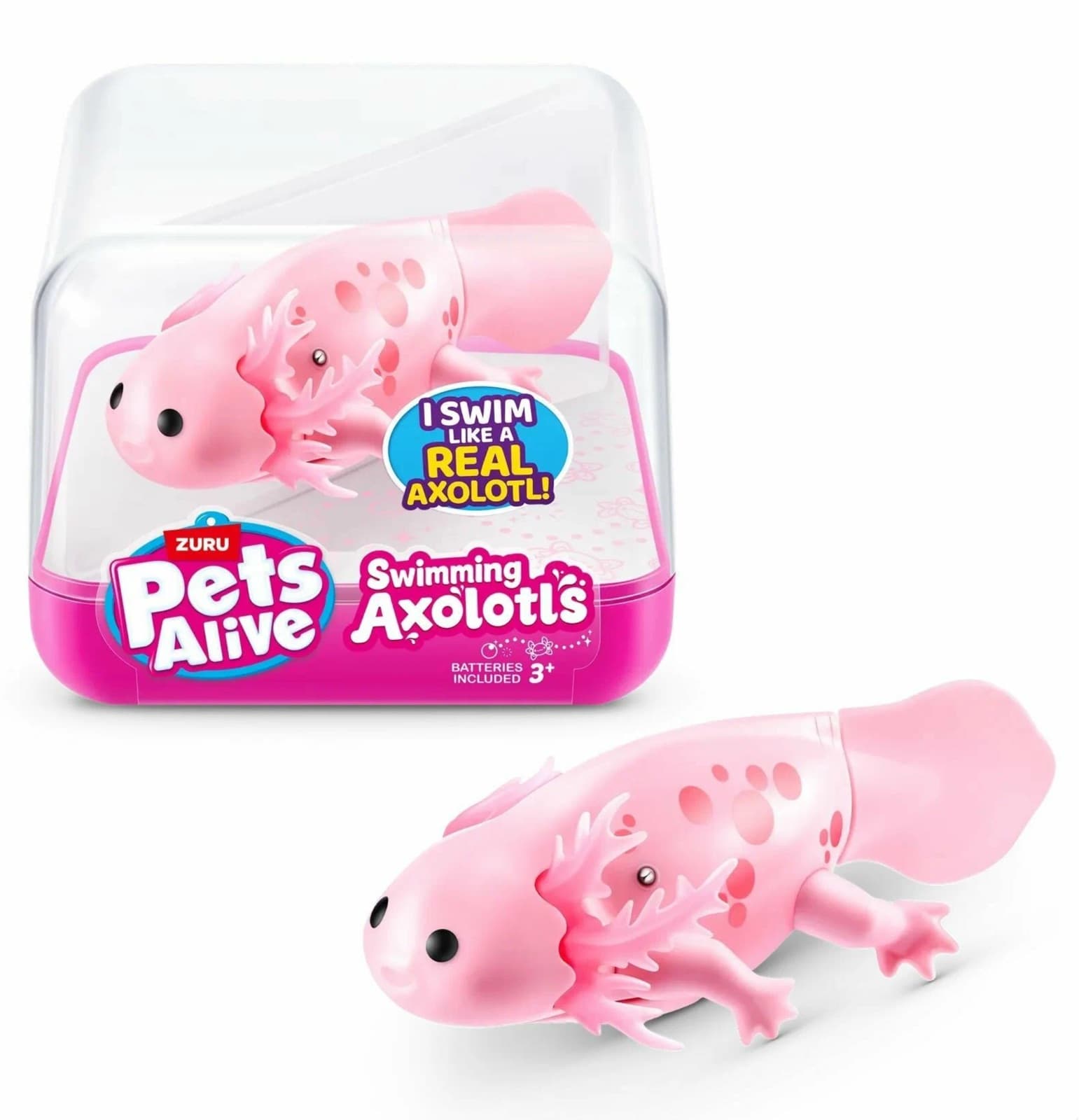 Zuru Pets Alive аксолотль, интерактивная игрушка для ванны, 3+ года, водонепроницаемый пластик